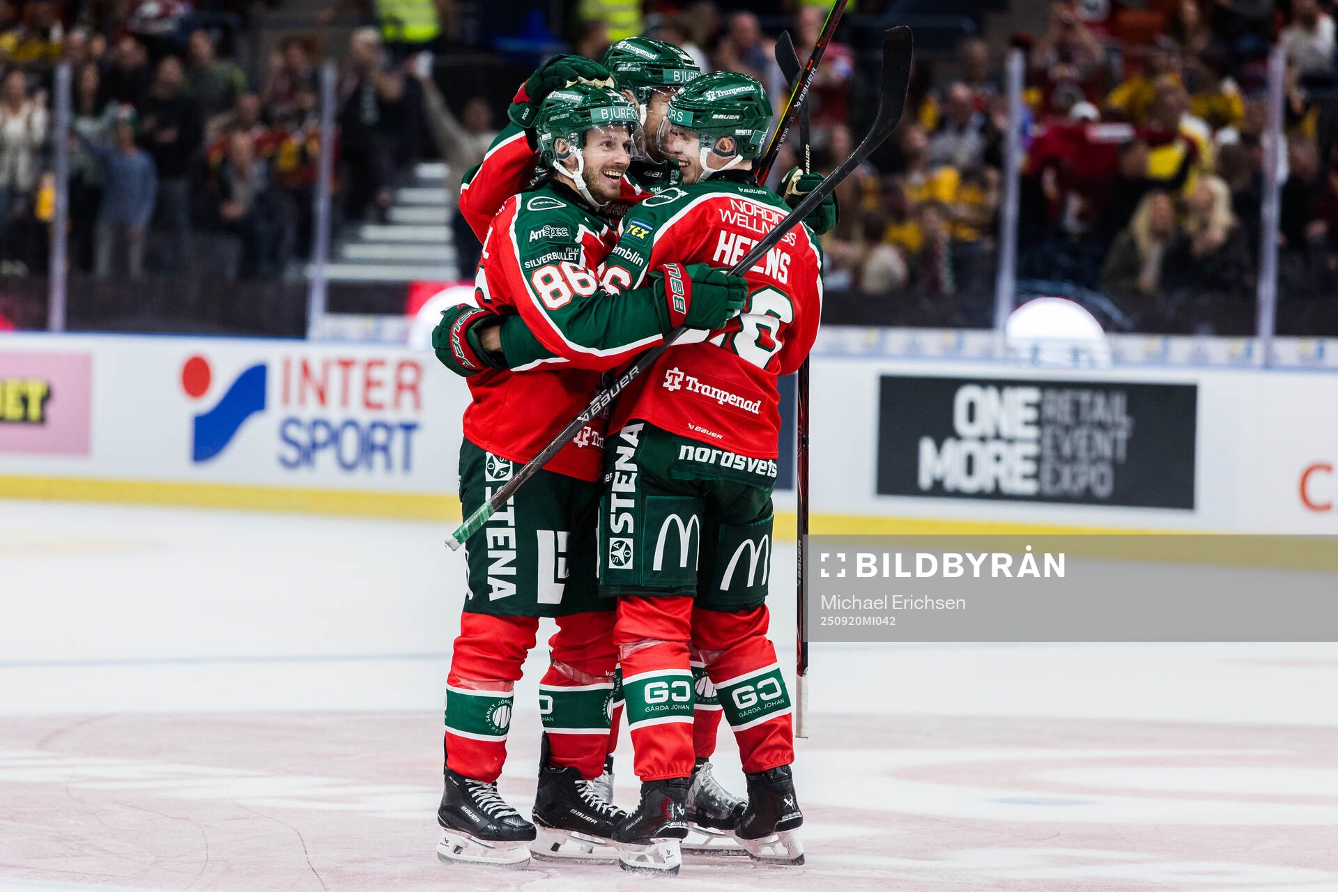 Frölundas Erik Thorell jublar