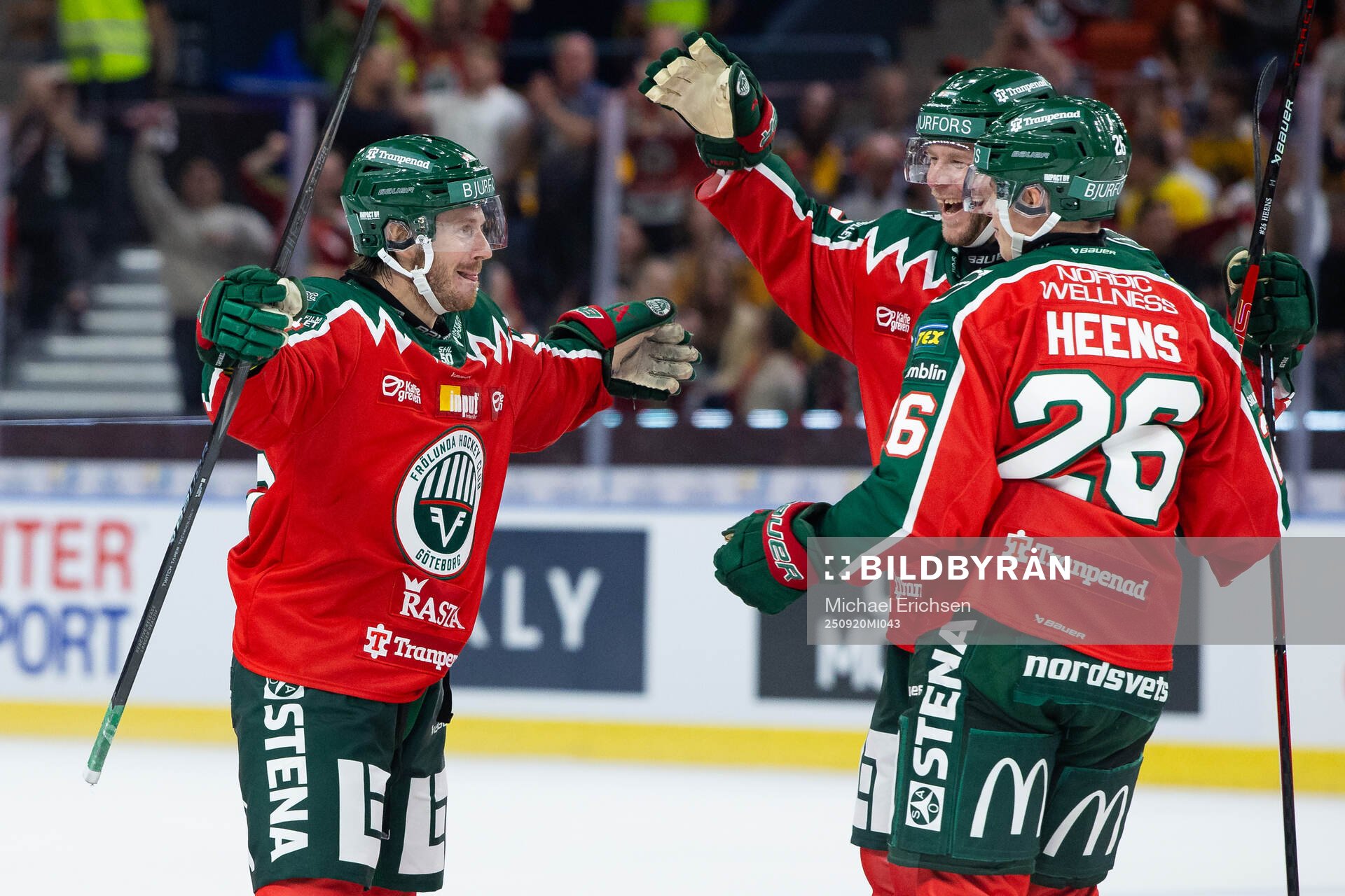 Frölundas Erik Thorell jublar