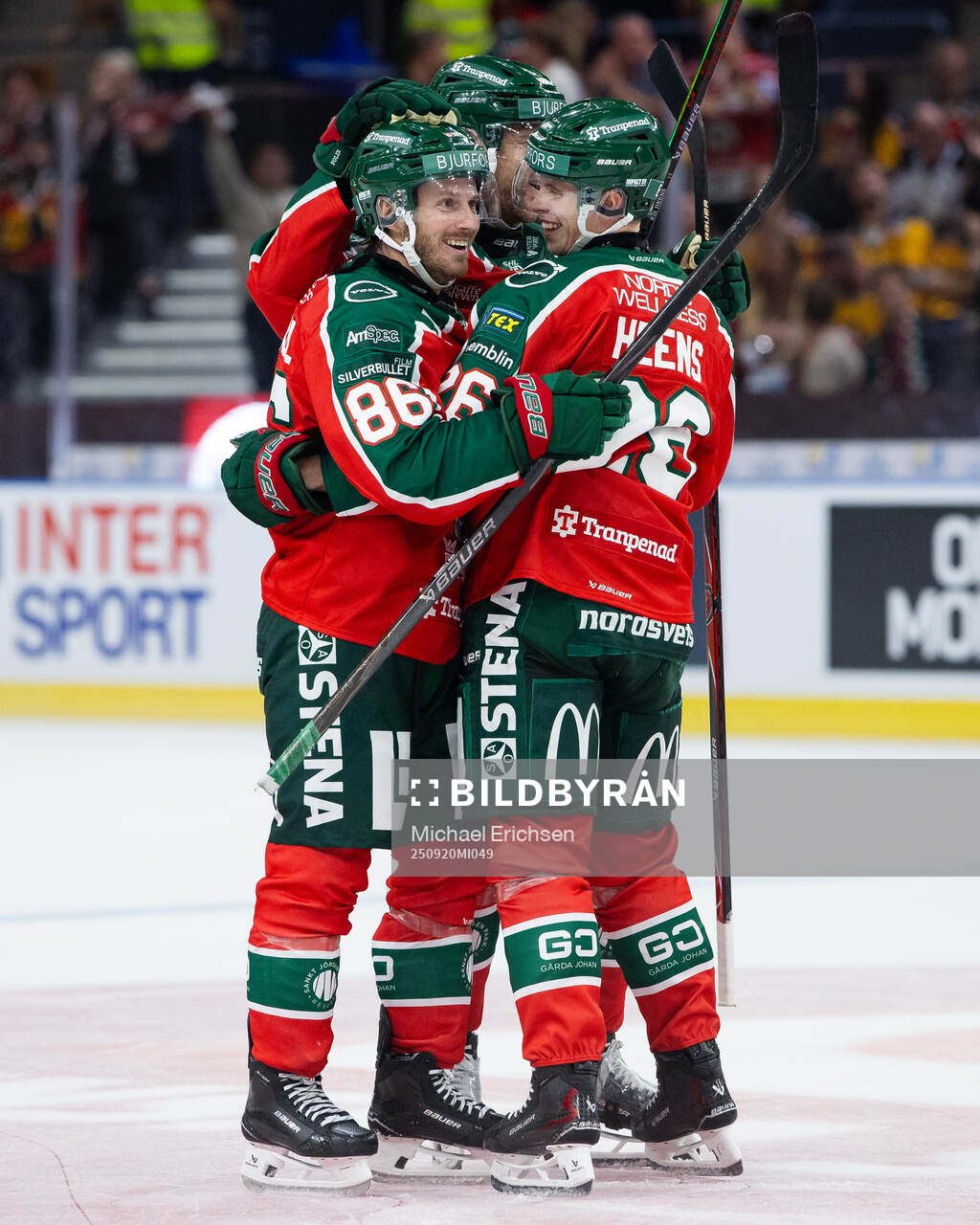Frölundas Erik Thorell jublar