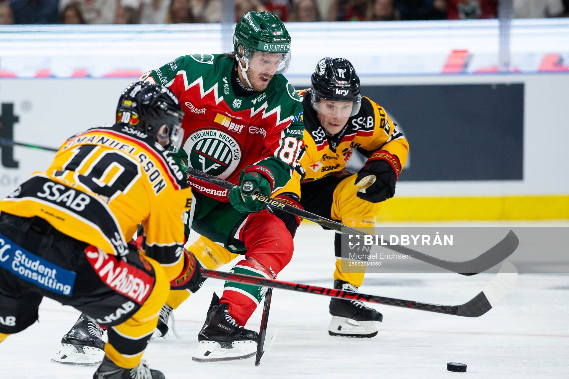 Frölundas Erik Thorell mot Luleås Einar Emanuelsson och