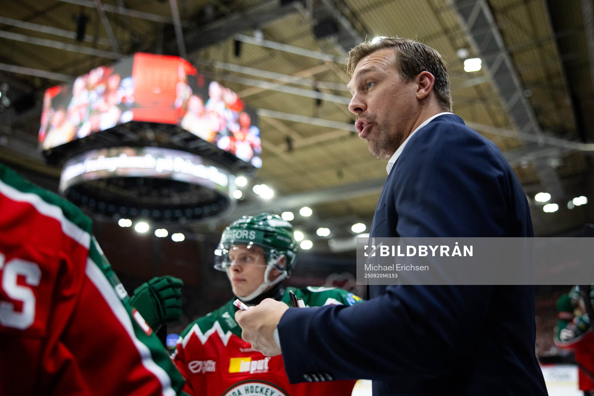 Frölundas assisterande tränare Martin Sandgren