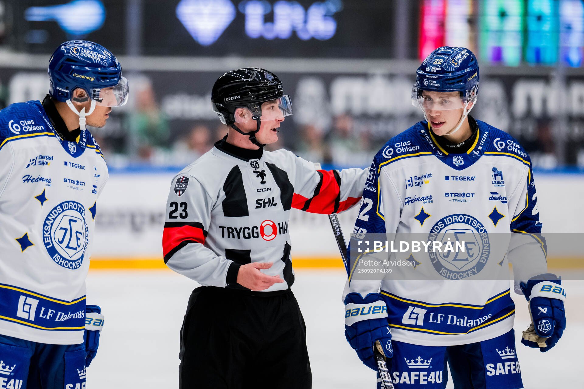 Leksands Jon Knuts och Lukas Vejdemo i samtal med och