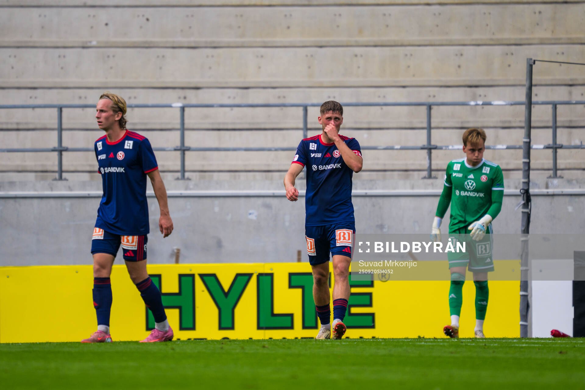 Sandvikens spelare deppar
