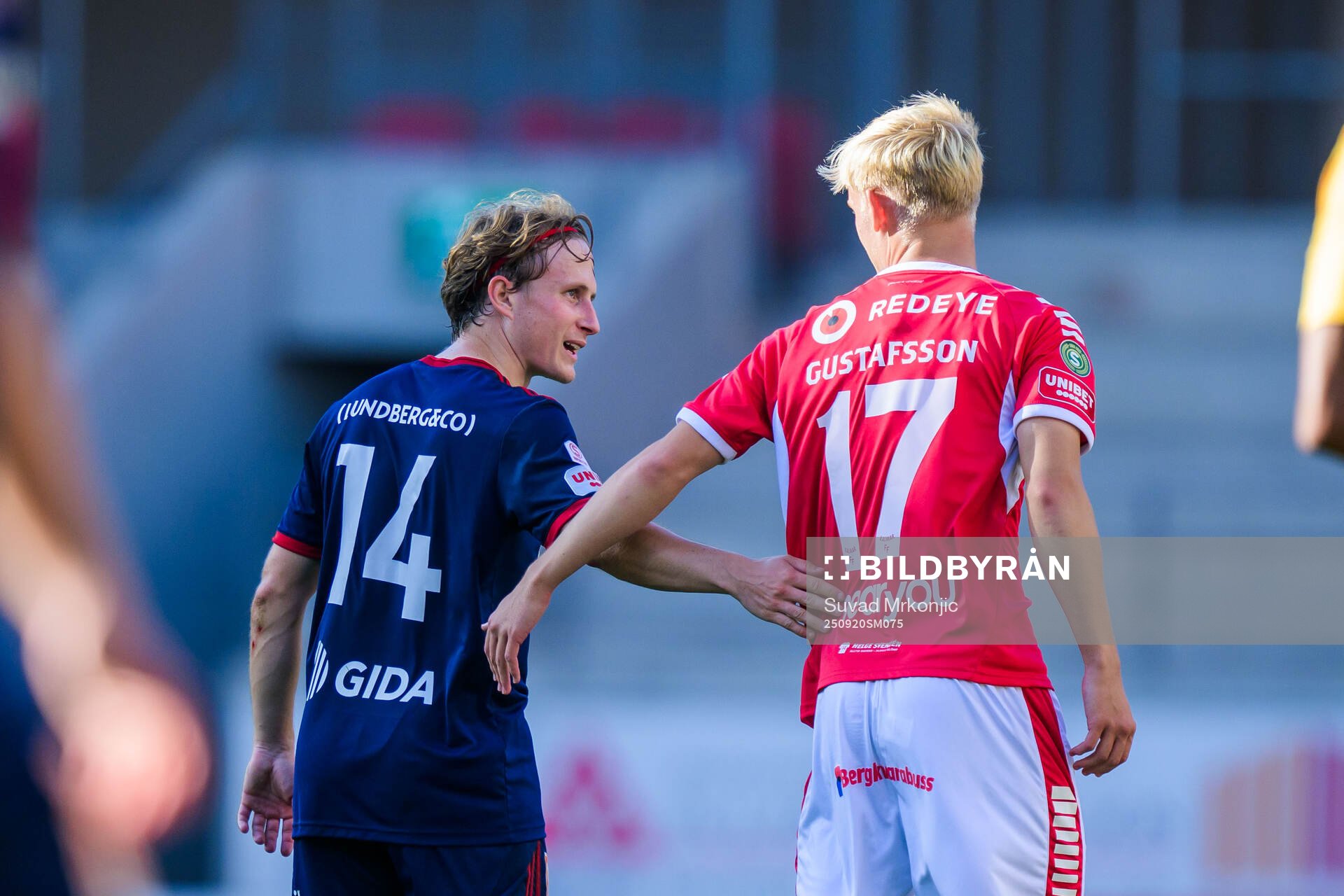 Sandvikens IFs Victor Backman och Kalmars Carl Gustafsson