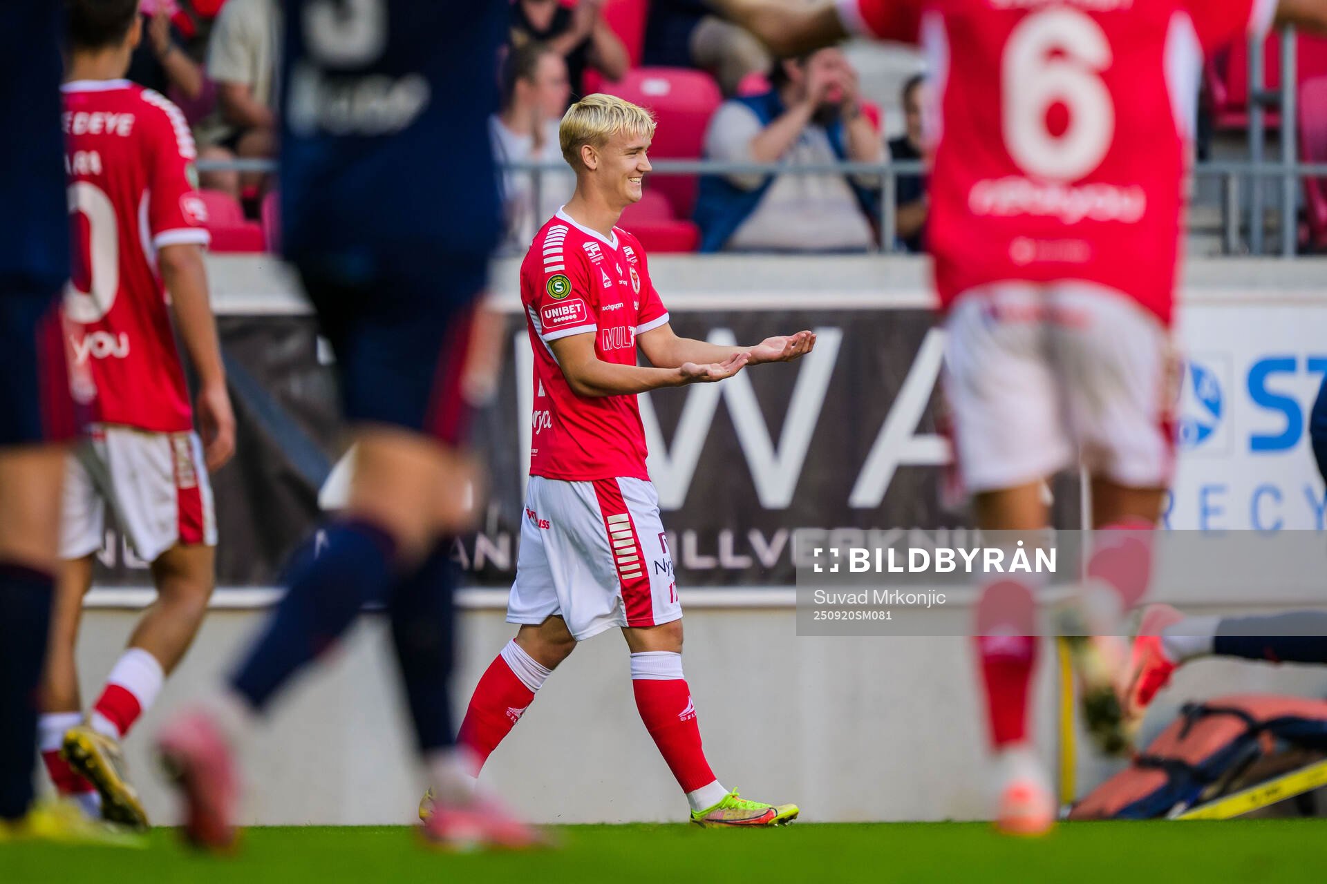 Kalmars Carl Gustafsson jublar
