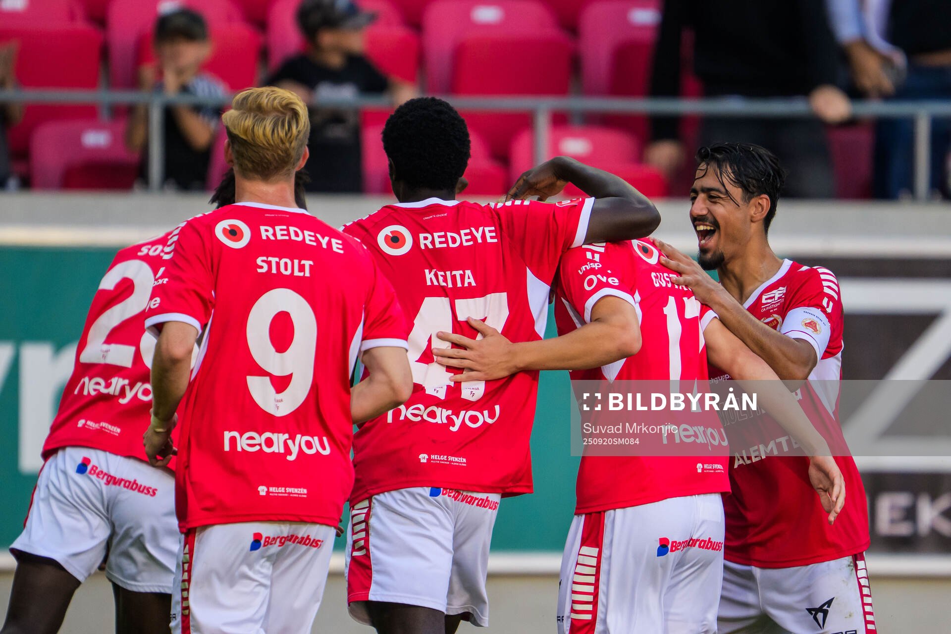 Kalmars Aboubacar Keita jublar och Carl Gustafsson