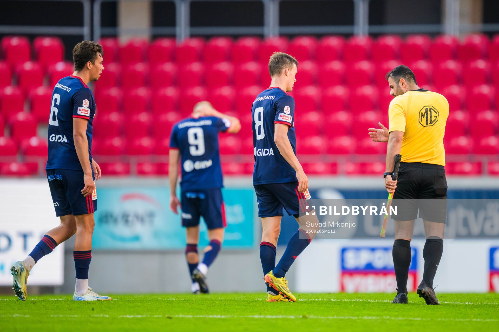 Sandvikens IFs Liam Vabö, William Thellsson och Daniel
