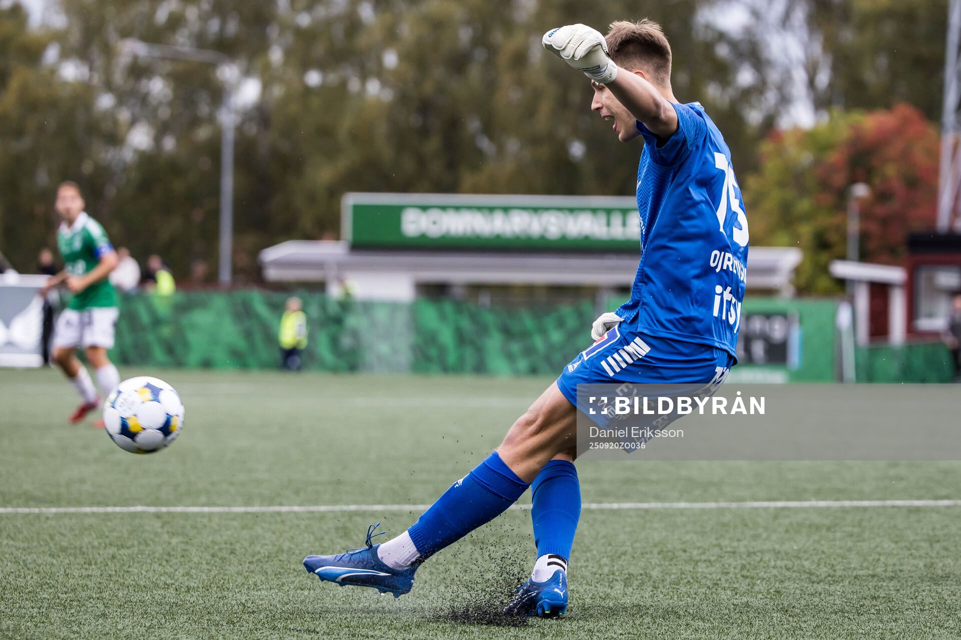 Under fotbollsmatchen i Superettan mellan Brage och Örebro
