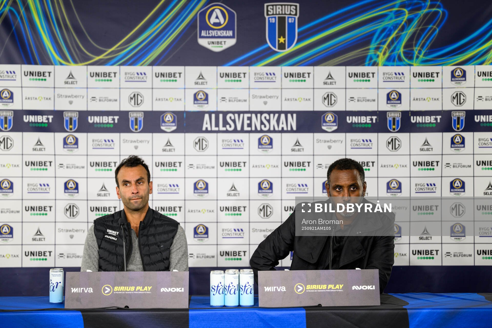 Sirius tränare Andreas Engelmark och Degerfors tränare