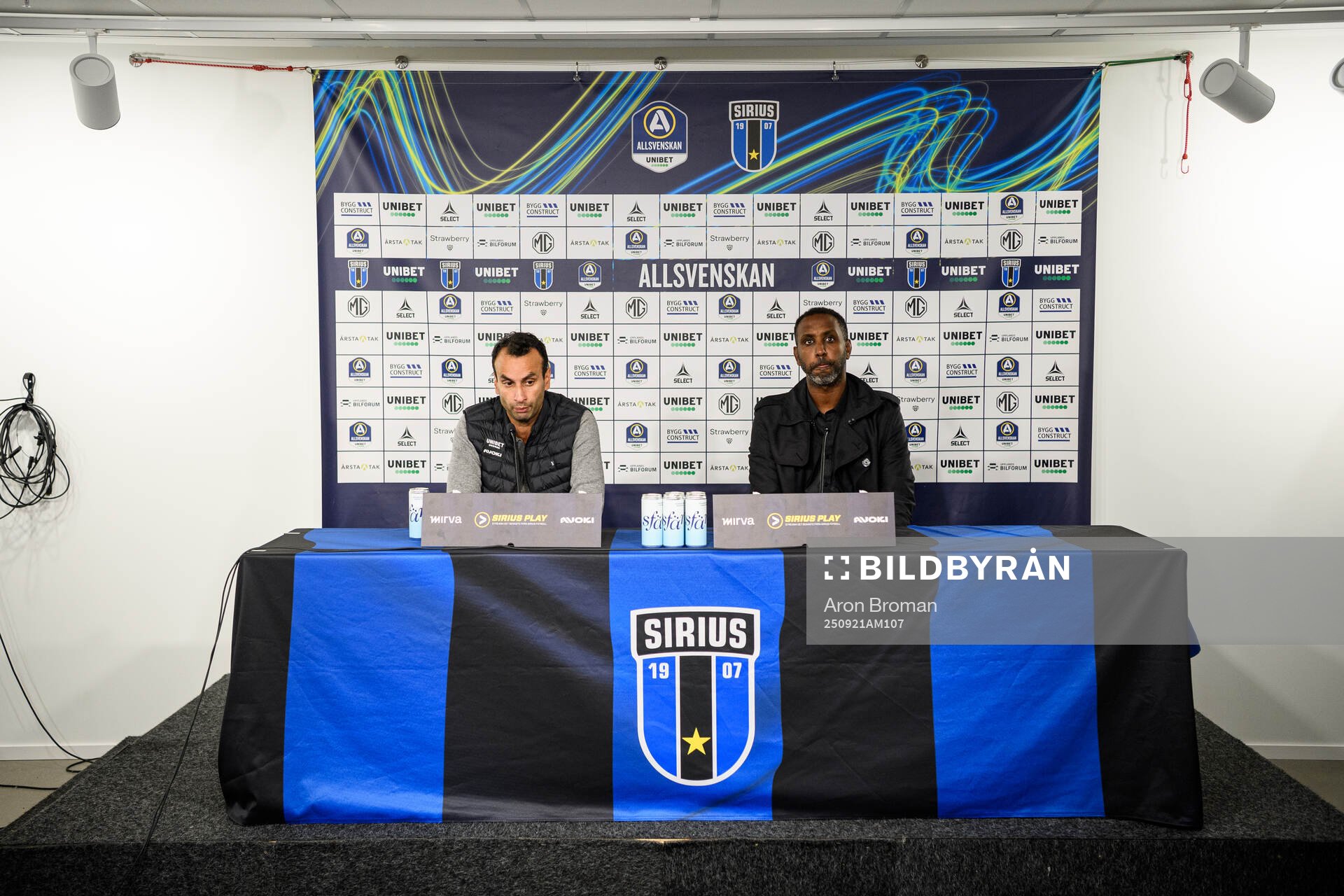 Sirius tränare Andreas Engelmark och Degerfors tränare