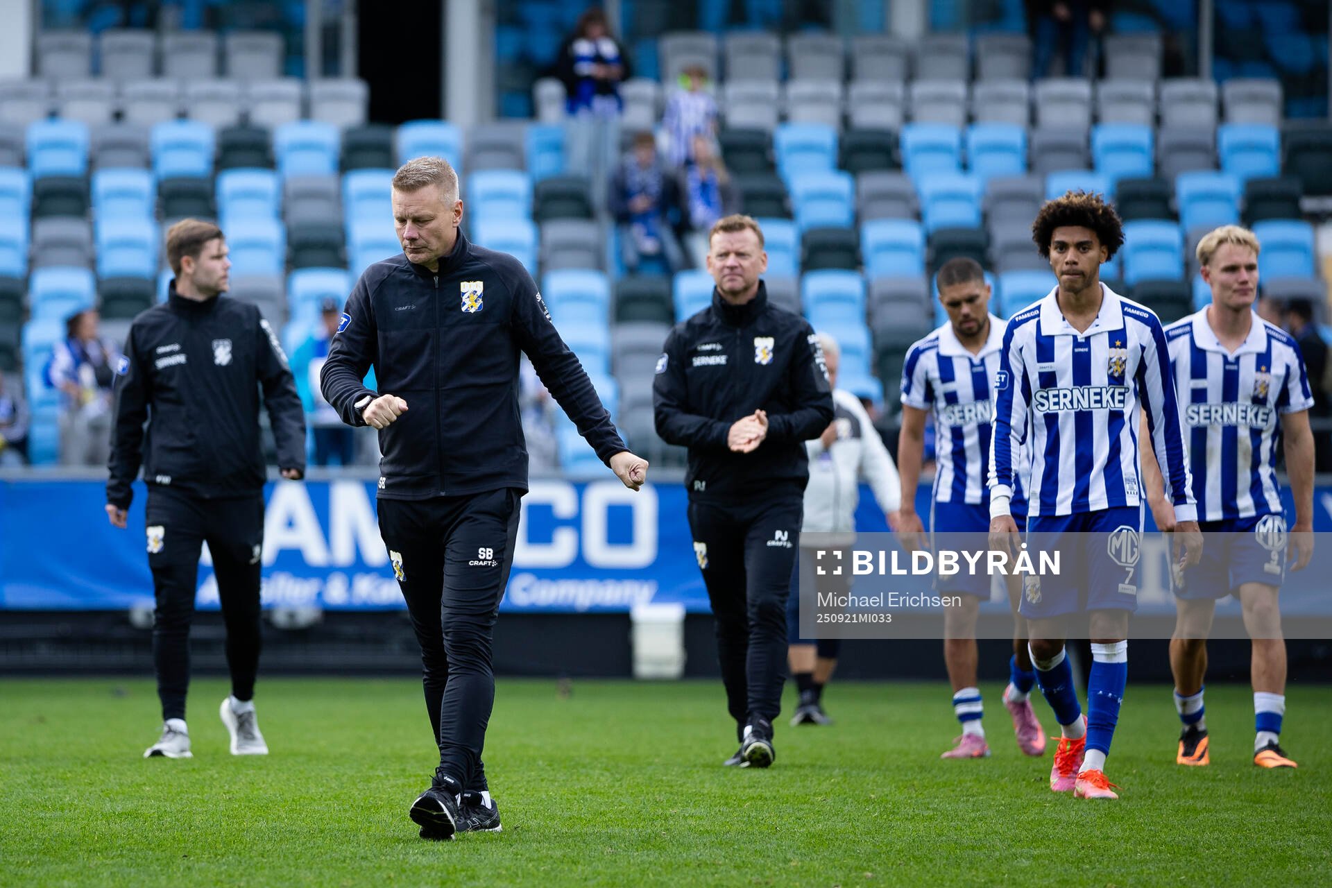 IFK Göteborgs tränare Stefan Billborn deppar