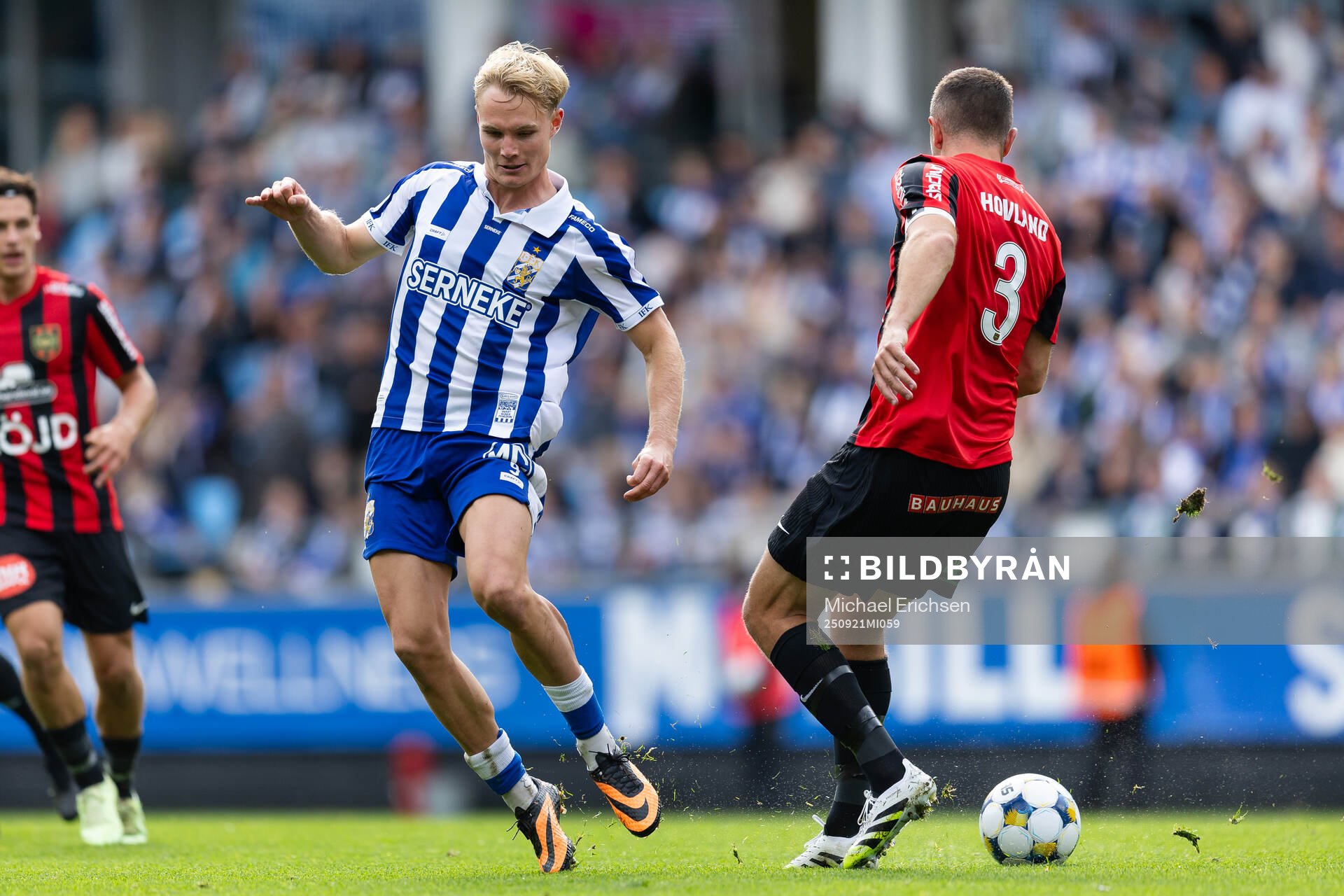 IFK Göteborgs Max Fenger och Brommapojkarnas Even Hovland