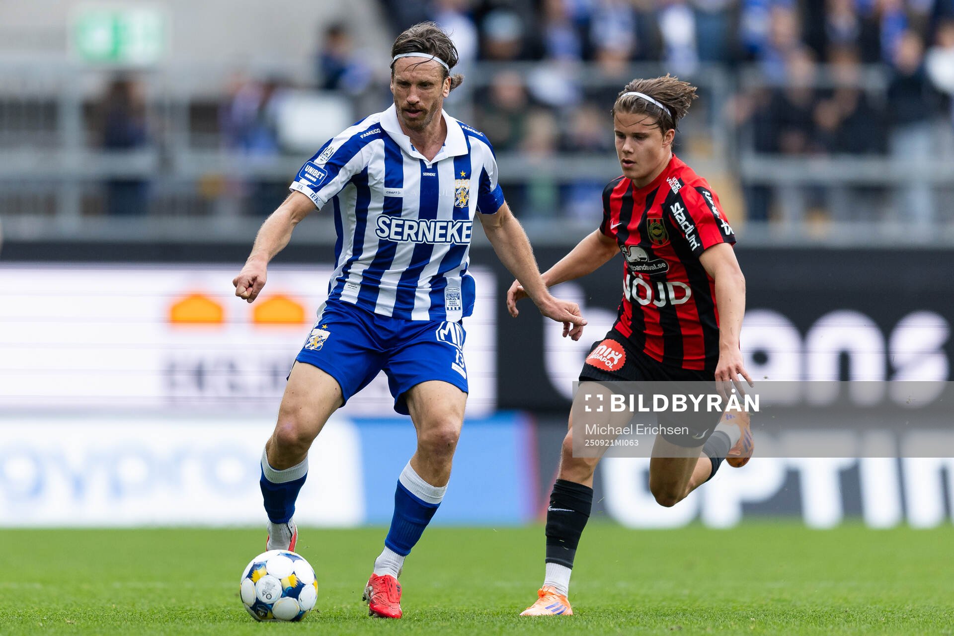 IFK Göteborgs Gustav Svensson och Brommapojkarnas Love