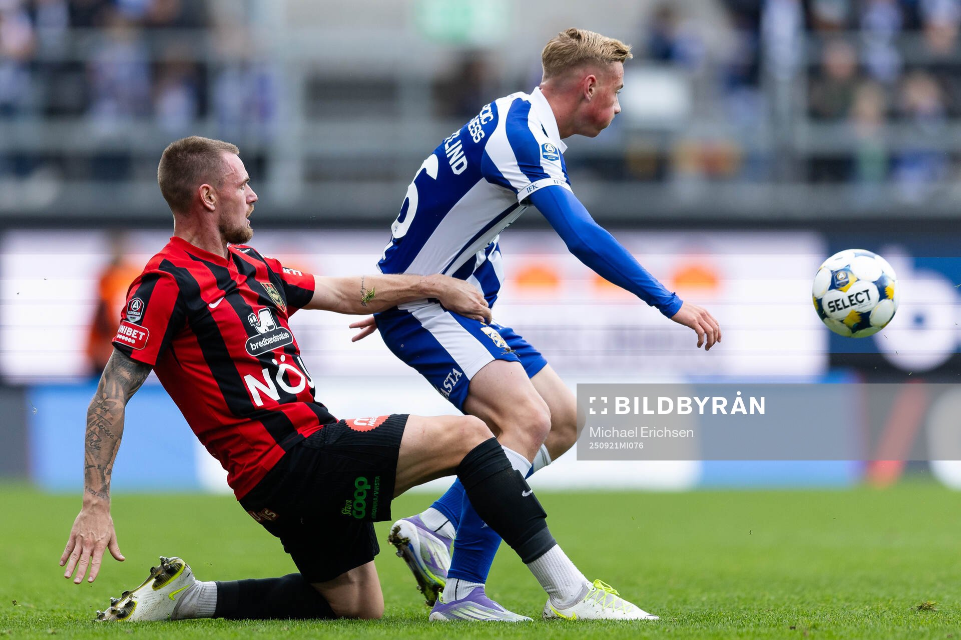 Brommapojkarnas Rasmus Örqvist  och IFK Göteborgs