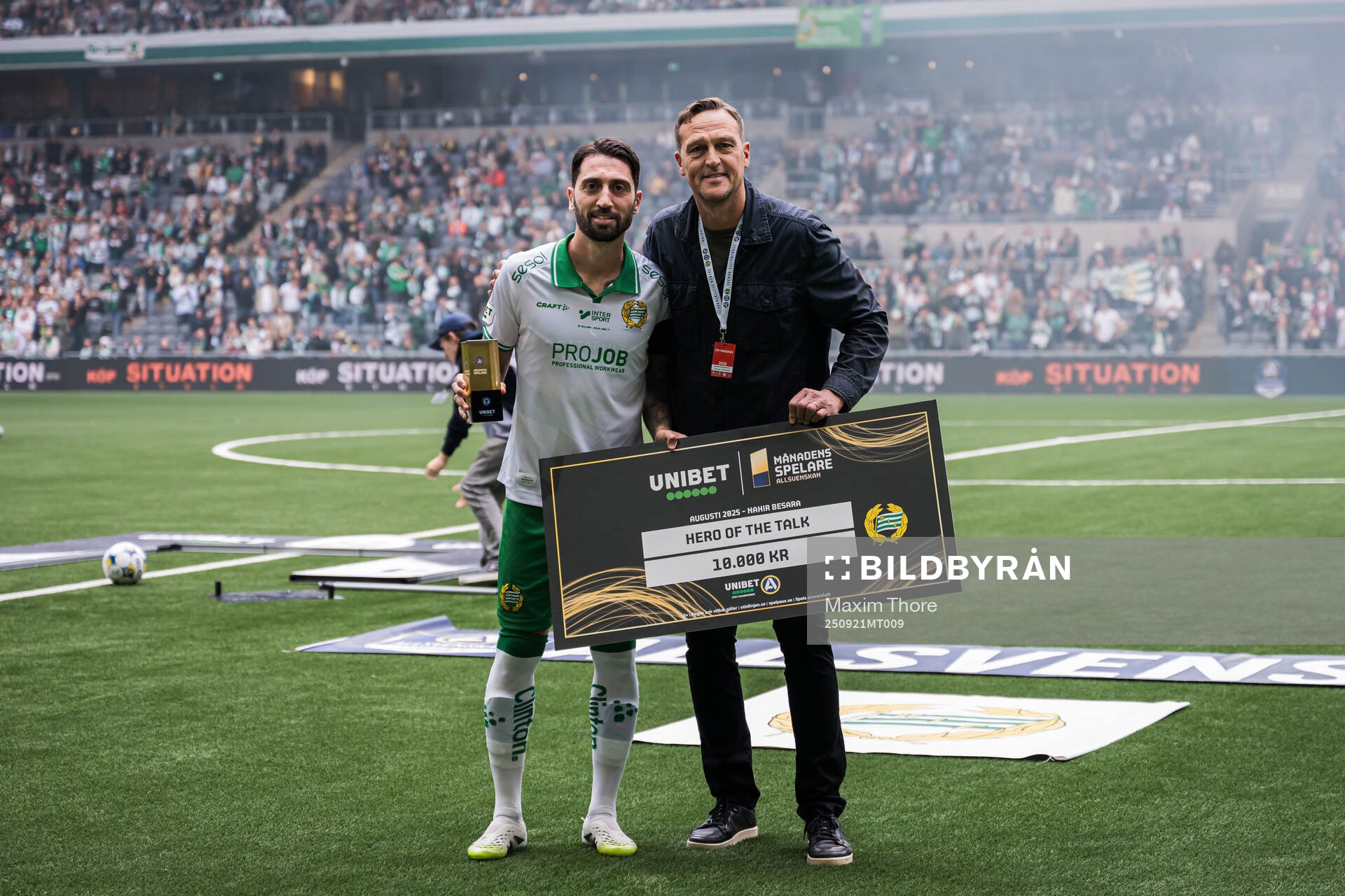 Hammarbys Nahir Besara får pris som månadens spelare