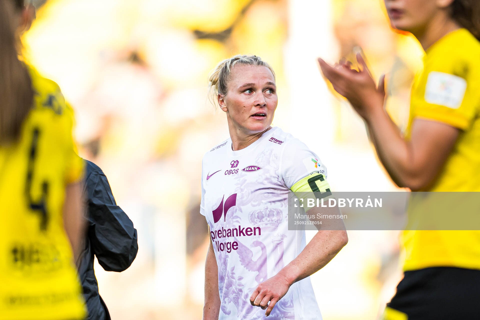 Karoline Haugland of Brann looks dejected