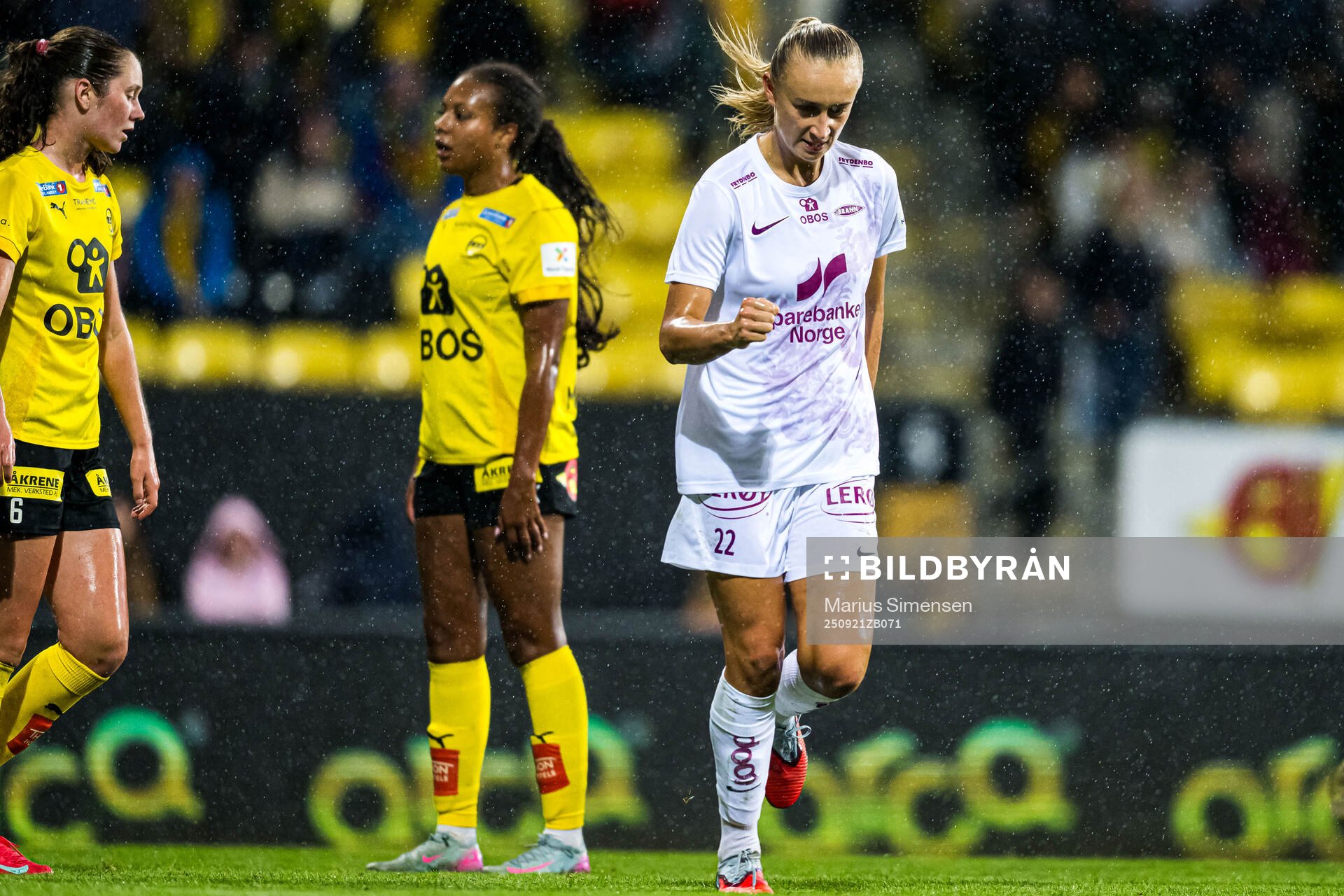 Lauren Alison Davidson of Brann celebrates