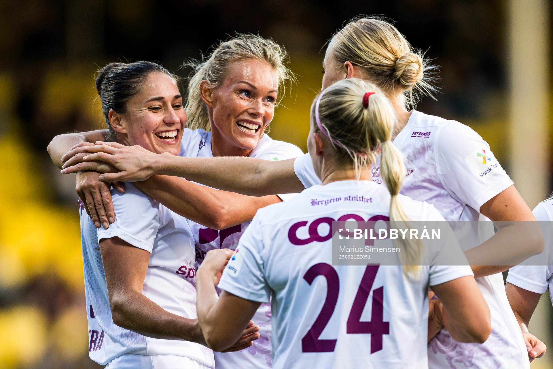 Brenna Lovera of Brann celebrates