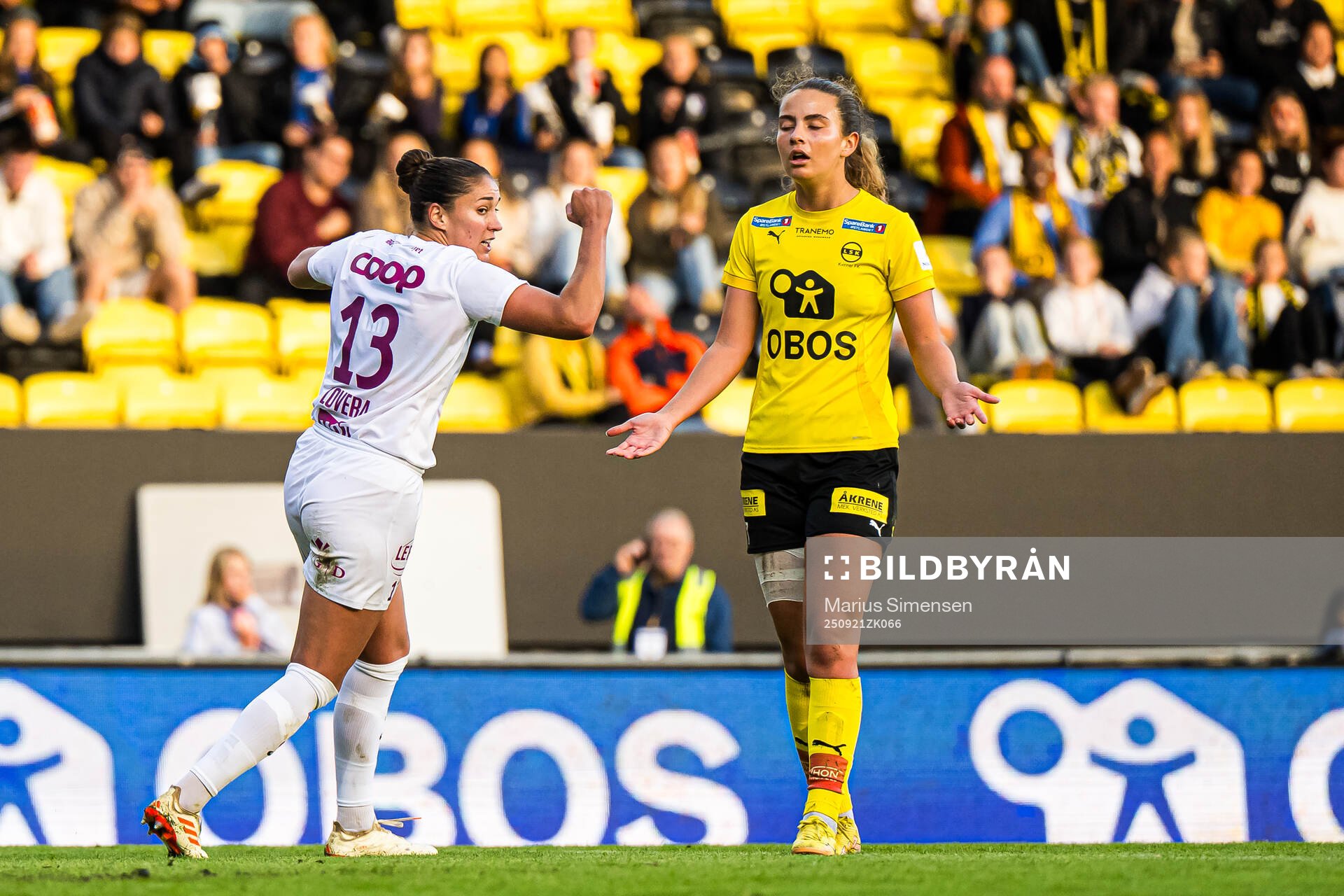 Brenna Lovera of Brann celebrates