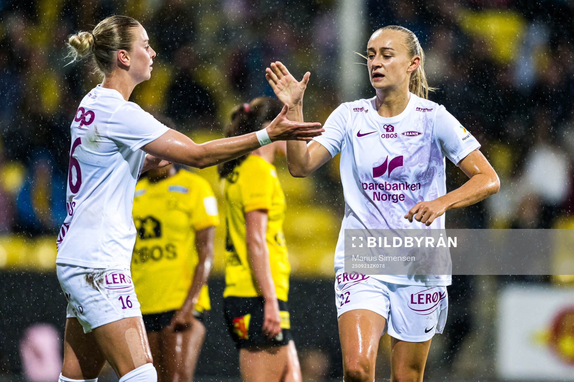 Lauren Alison Davidson of Brann celebrates