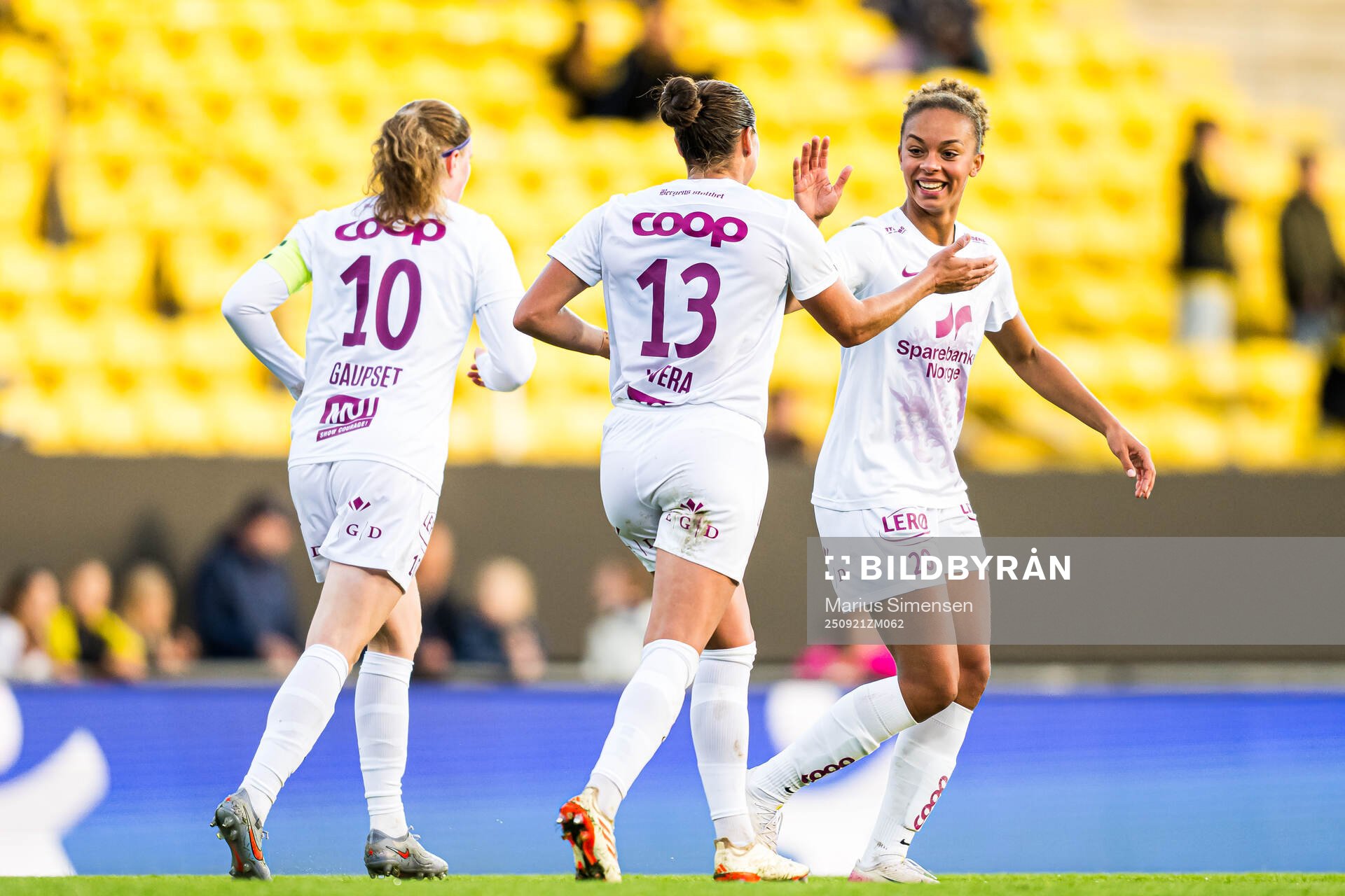 Brenna Lovera of Brann celebrates