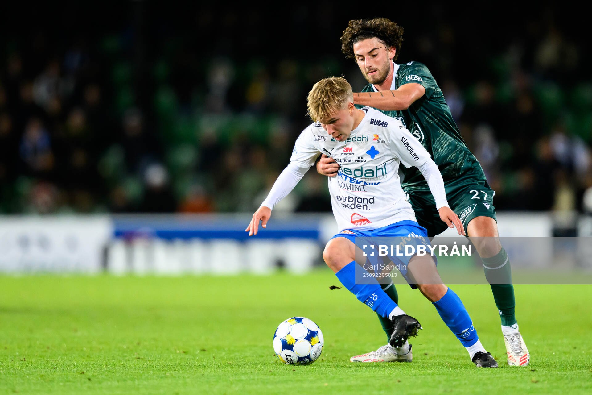 Värnamos Otso Liimatta och Halmstads Rocco Ascone