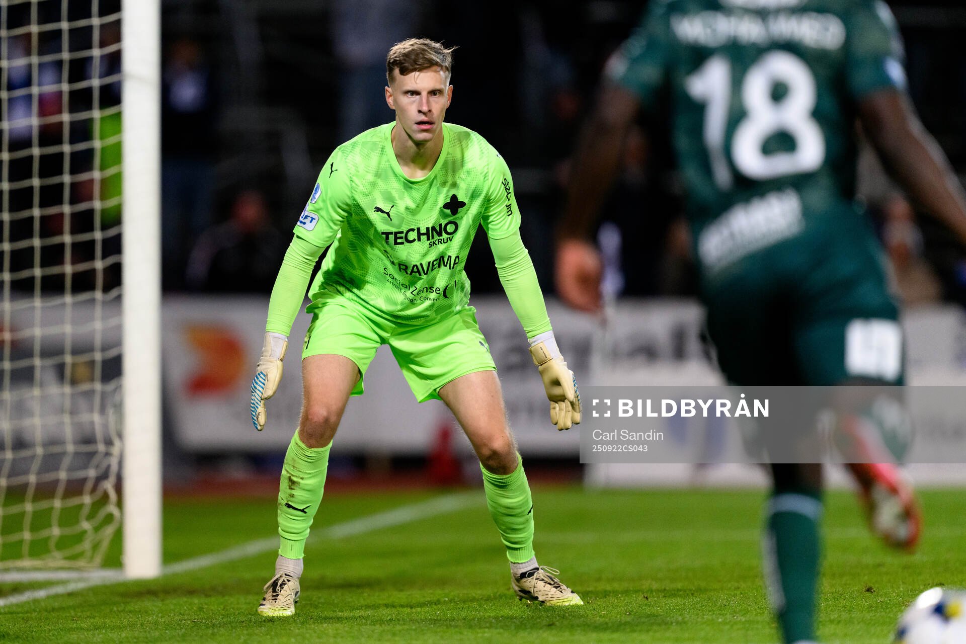 Värnamos målvakt Hugo Keto