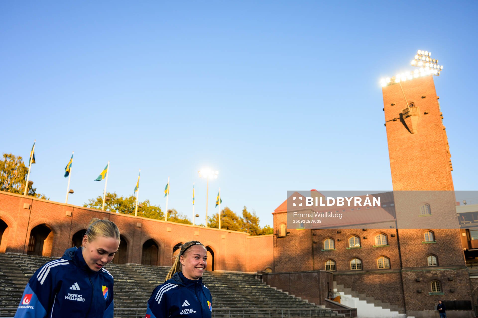 Djurgårdens Nanne Ruuskanen och Therese Åsland