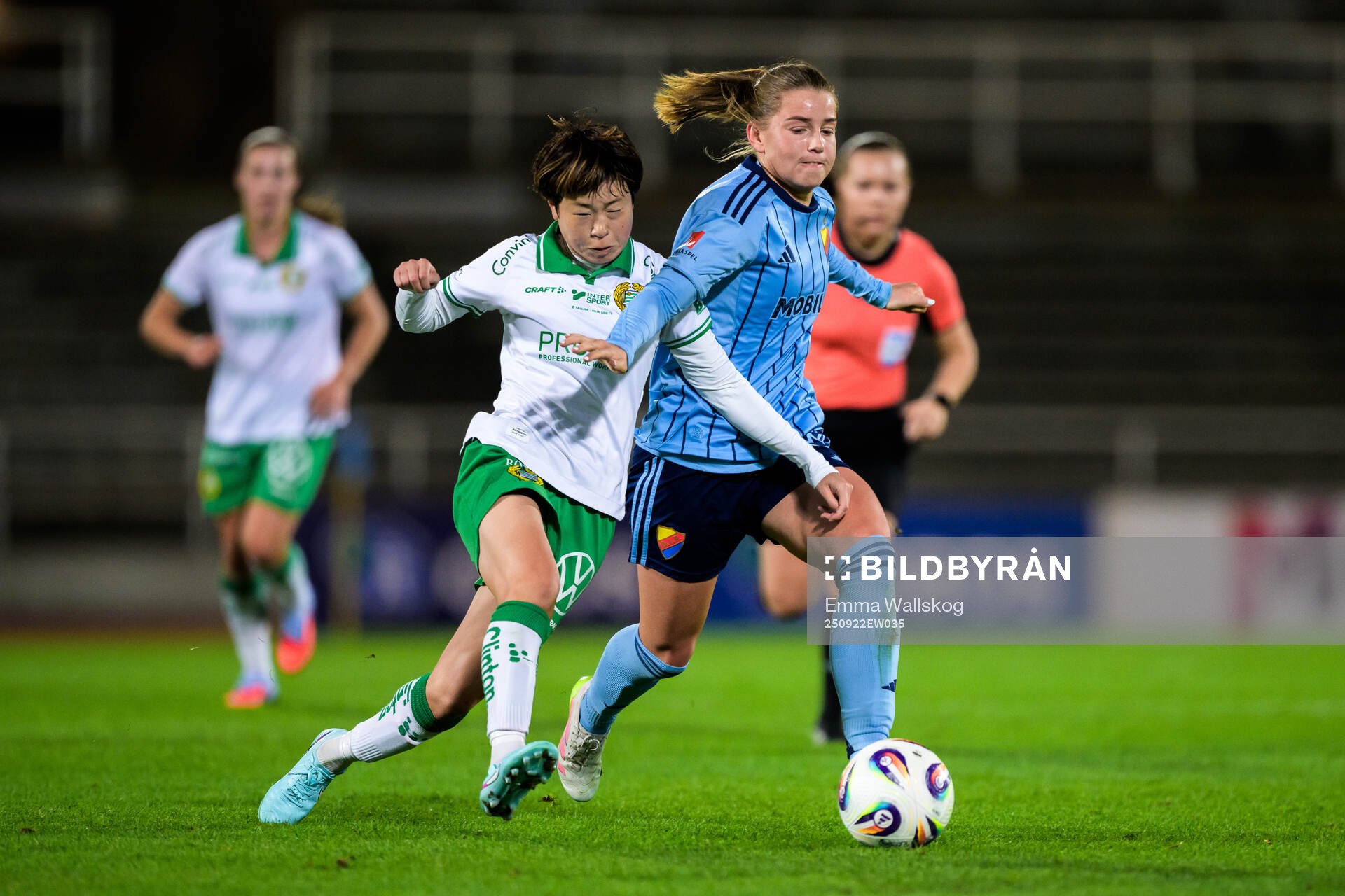 Hammarbys Asato Miyagawa och Djurgårdens Elsa Pelgander