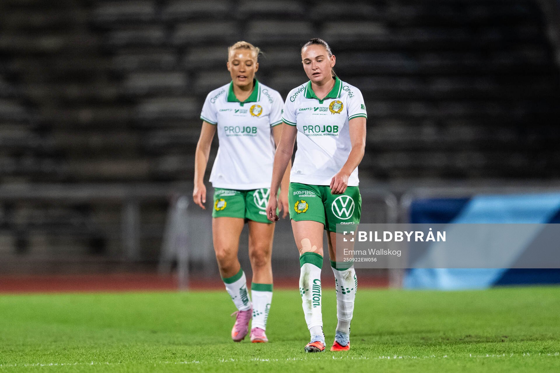Hammarbys Smilla Holmberg och Vilde Hasund deppar