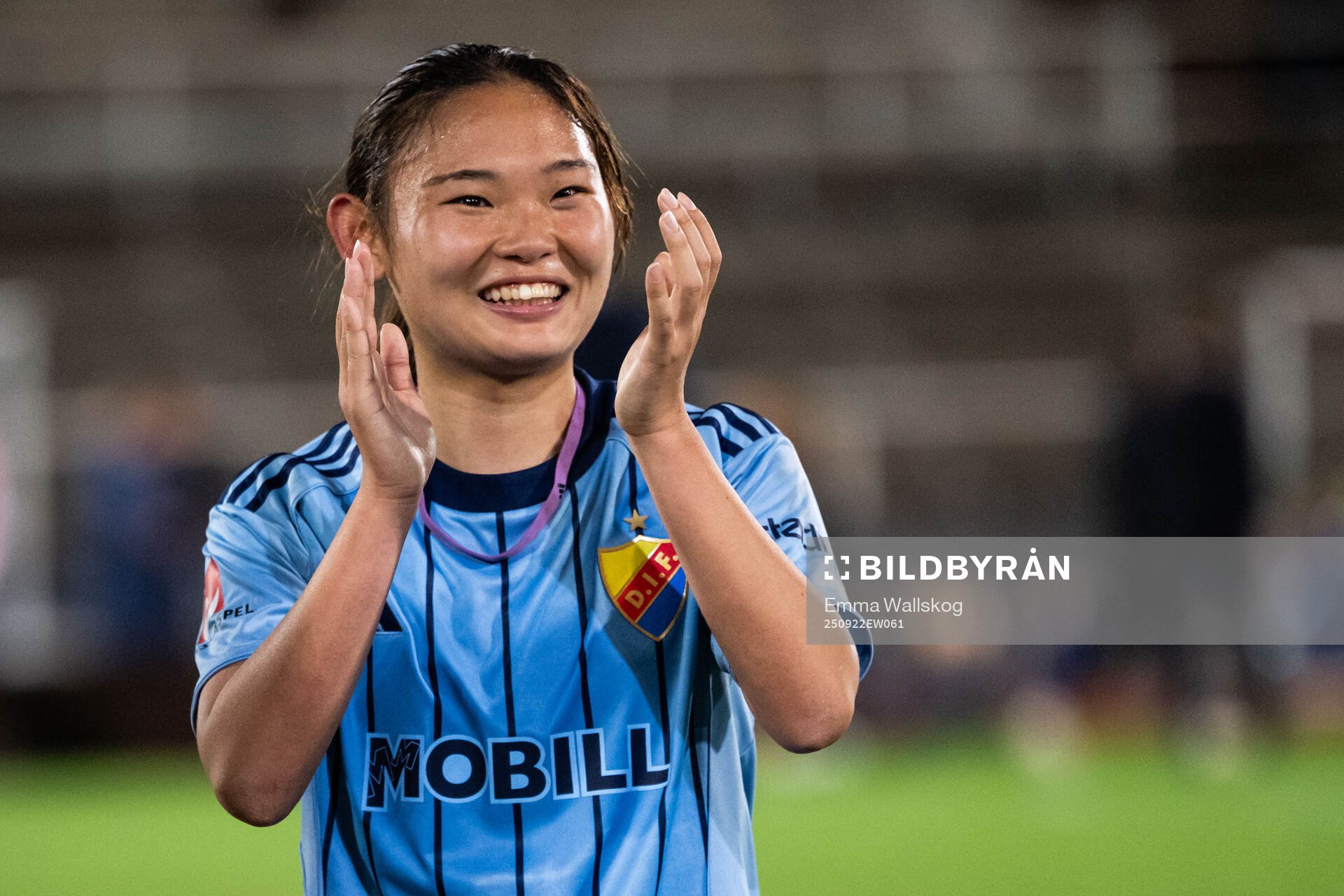 Djurgårdens Urara Watanabe jublar