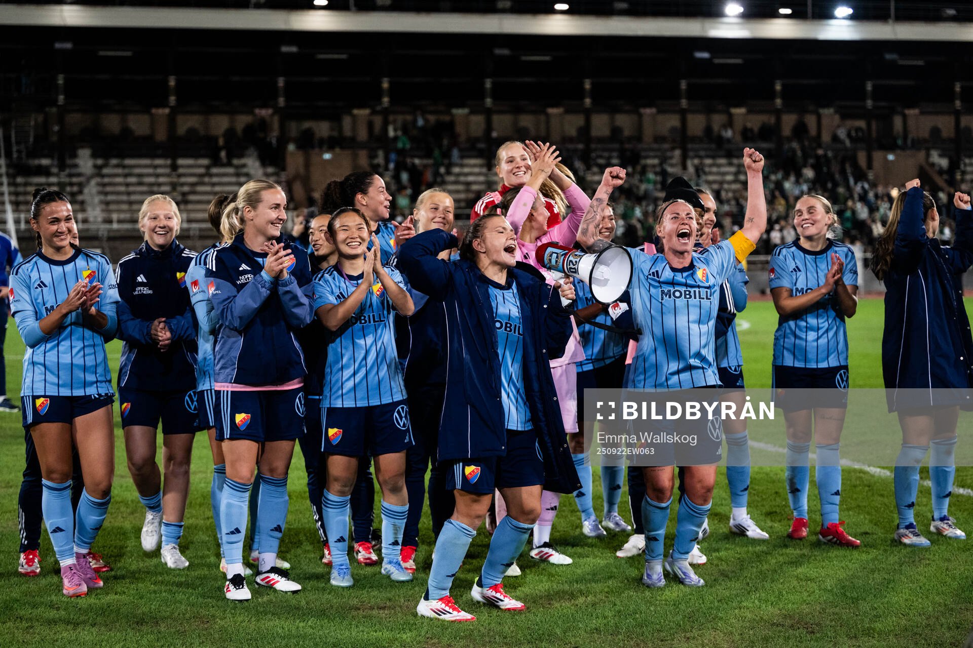 Djurgårdens spelare jublar