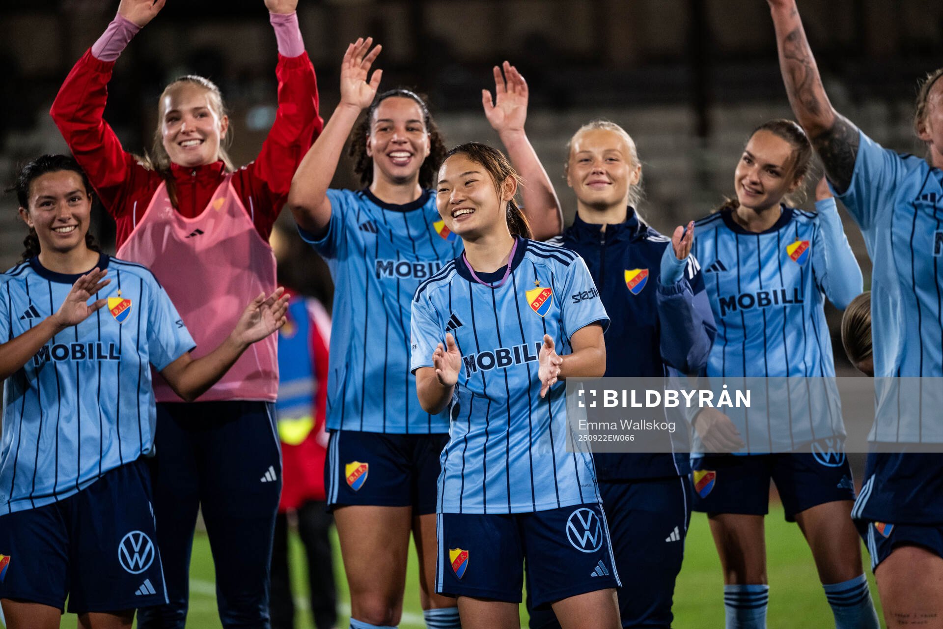 Djurgårdens Annika Svensson, Camille Ashe och Urara