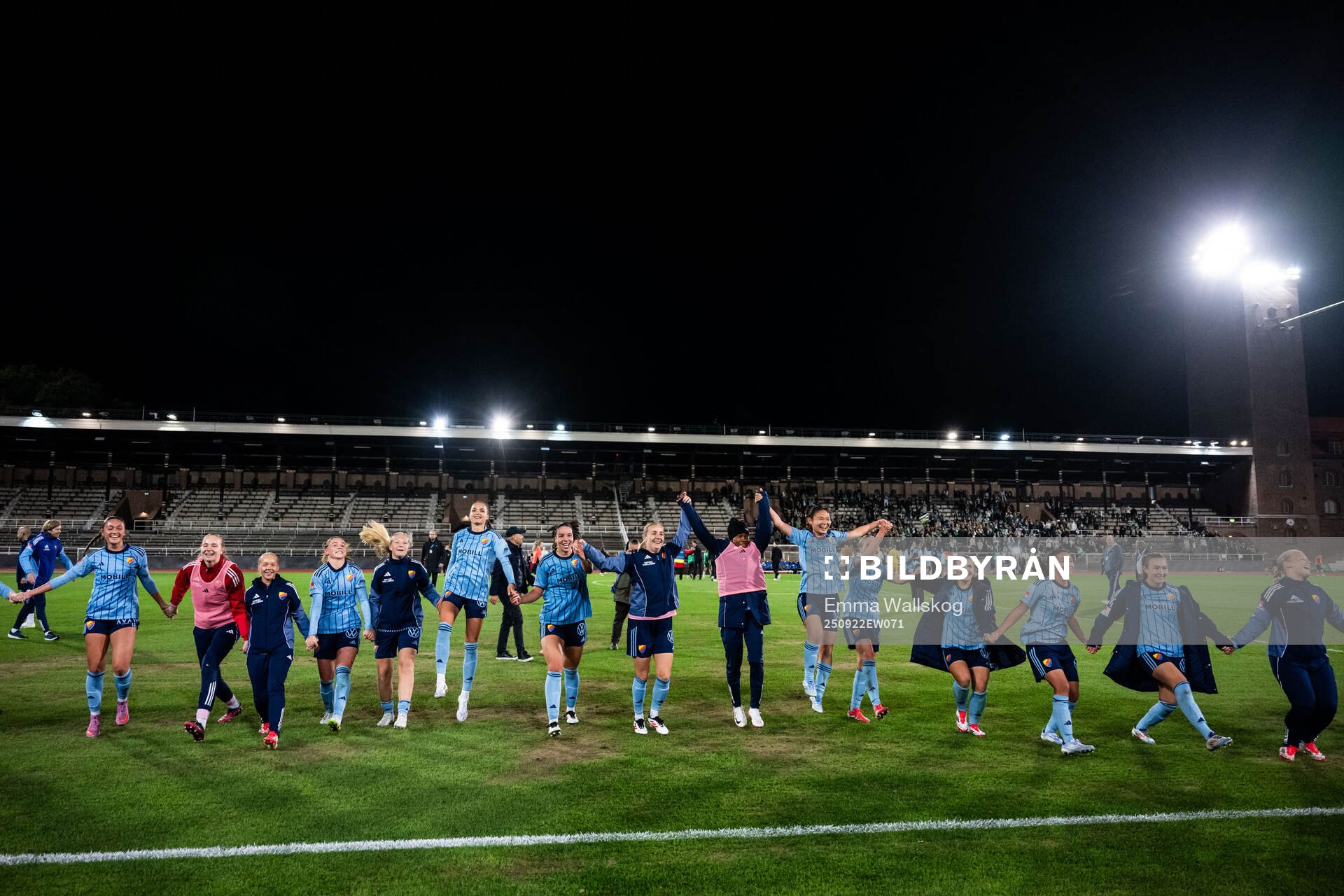 Djurgårdens spelare jublar
