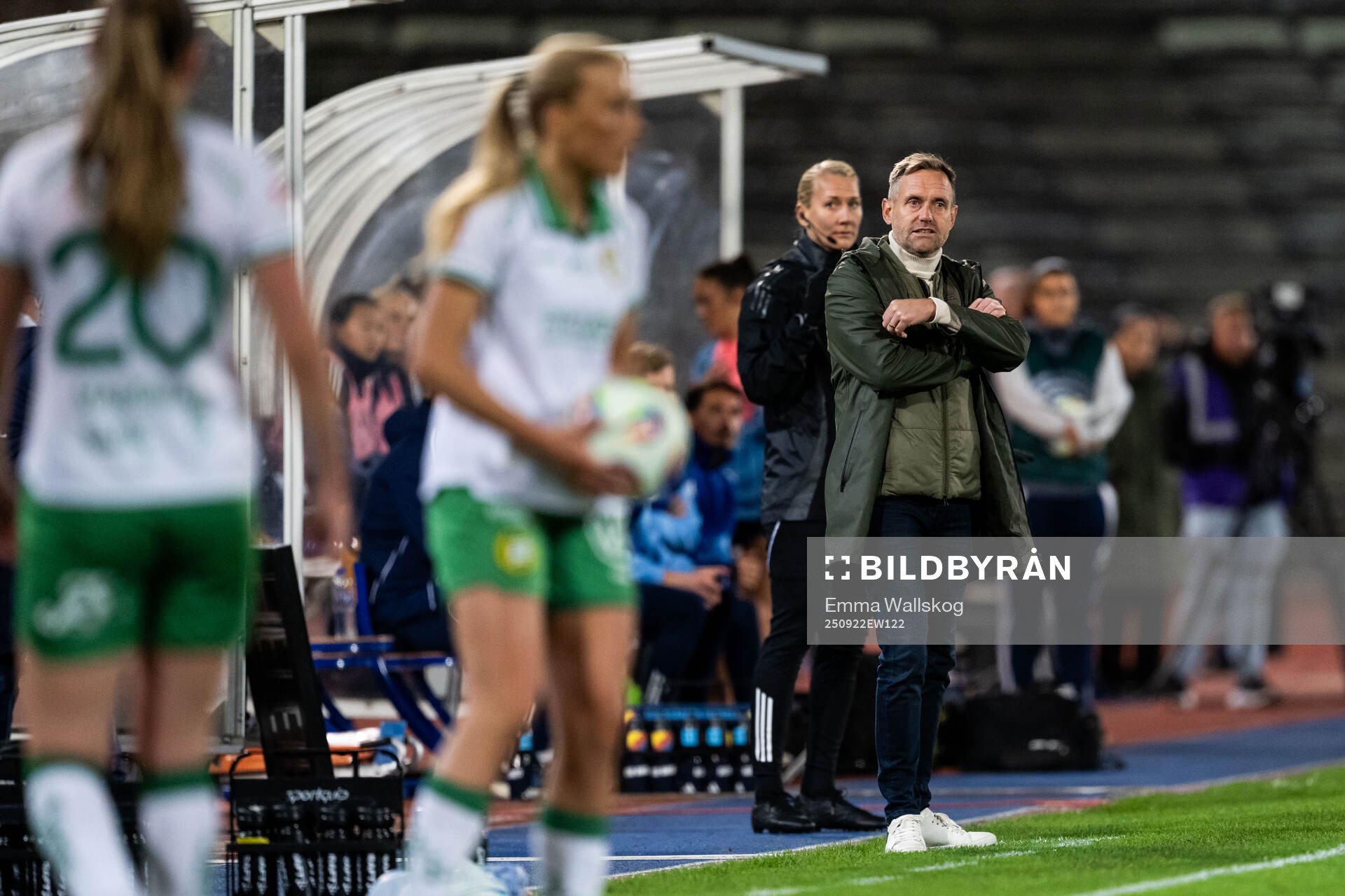 Hammarbys tränare Martin Sjögren deppar