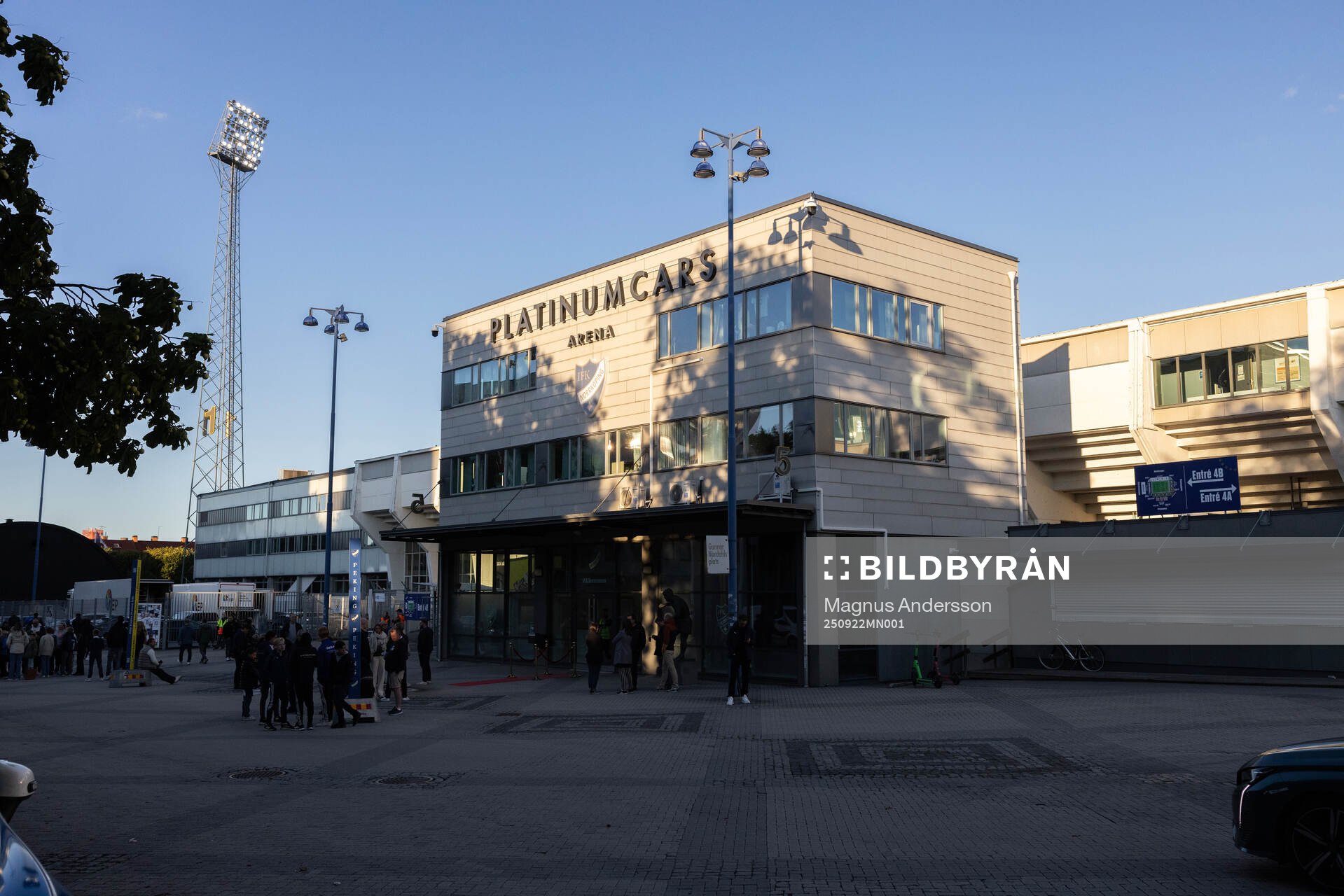 Exteriör vy av Platinumcars Arena