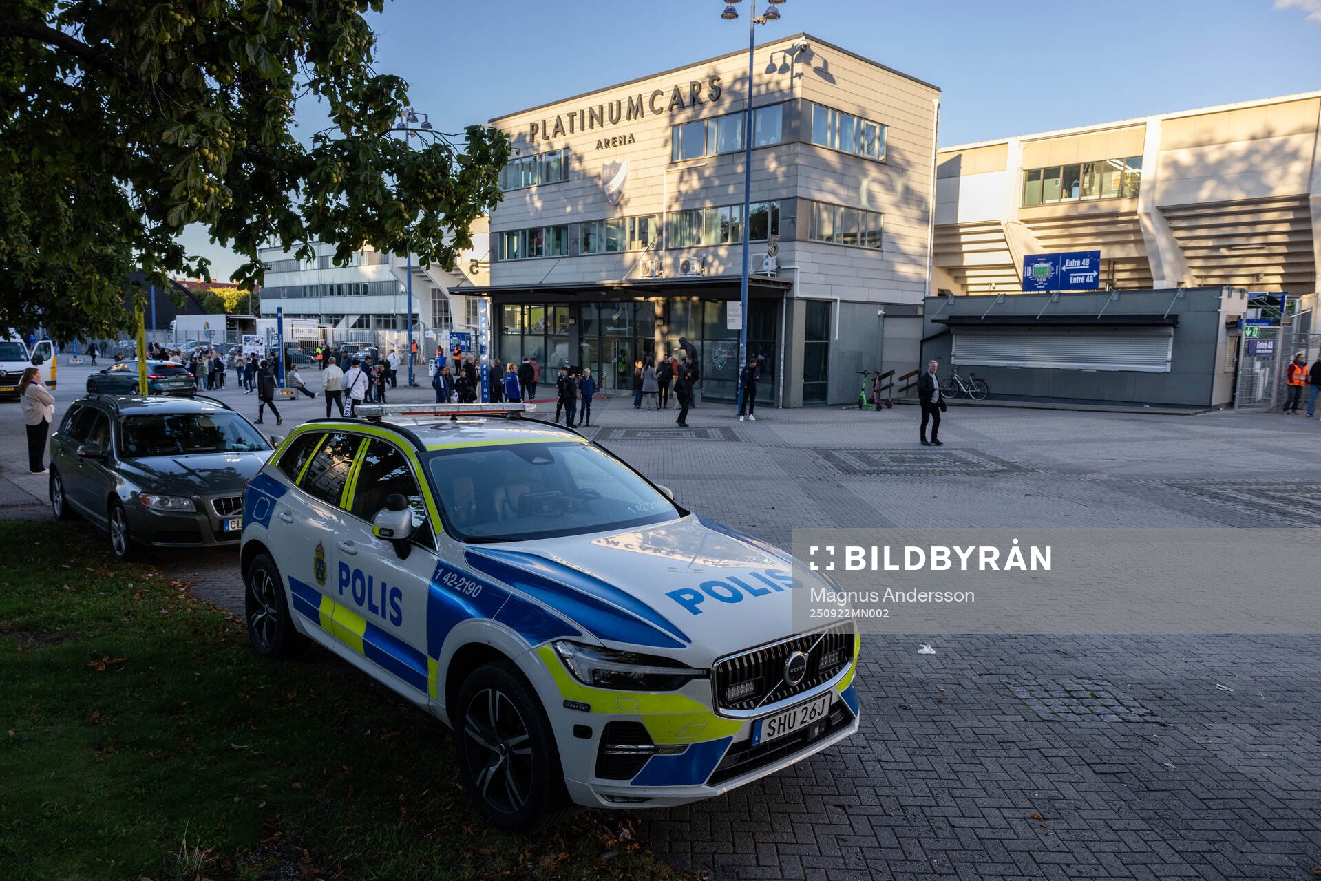 Exteriör vy av Platinumcars Arena