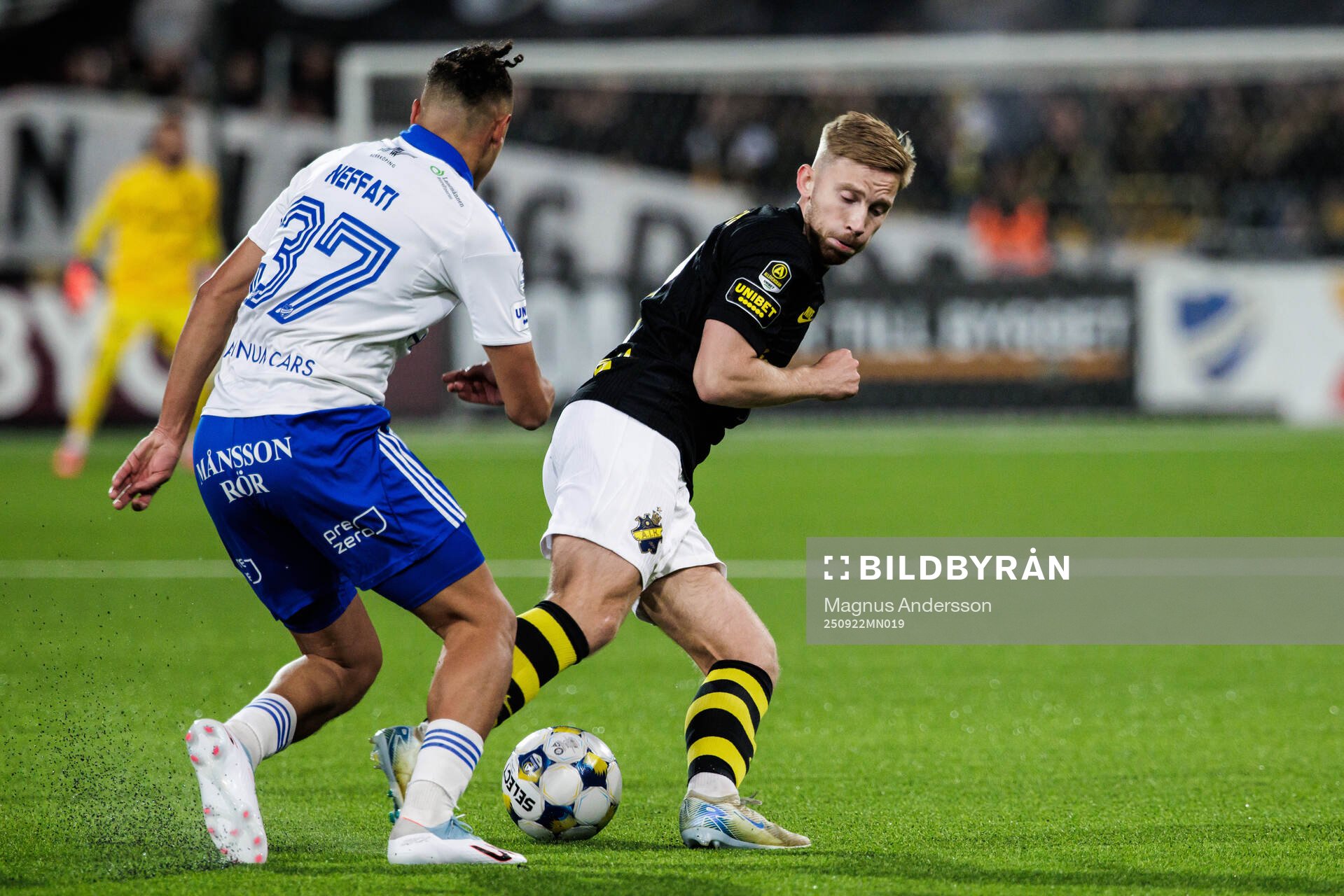 IFK Norrköpings Moutaz Neffati och AIKs Eskil Edh