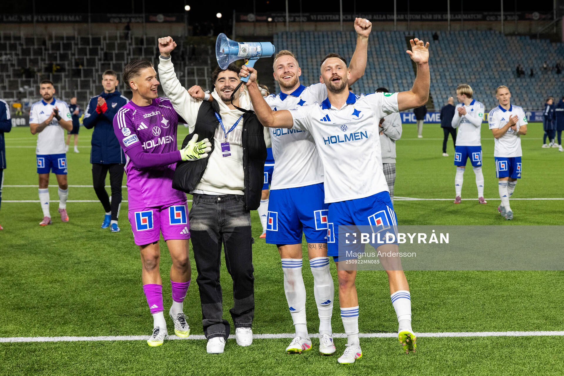 IFK Norrköpings målvakt David Andersson, Ismet Lushaku,