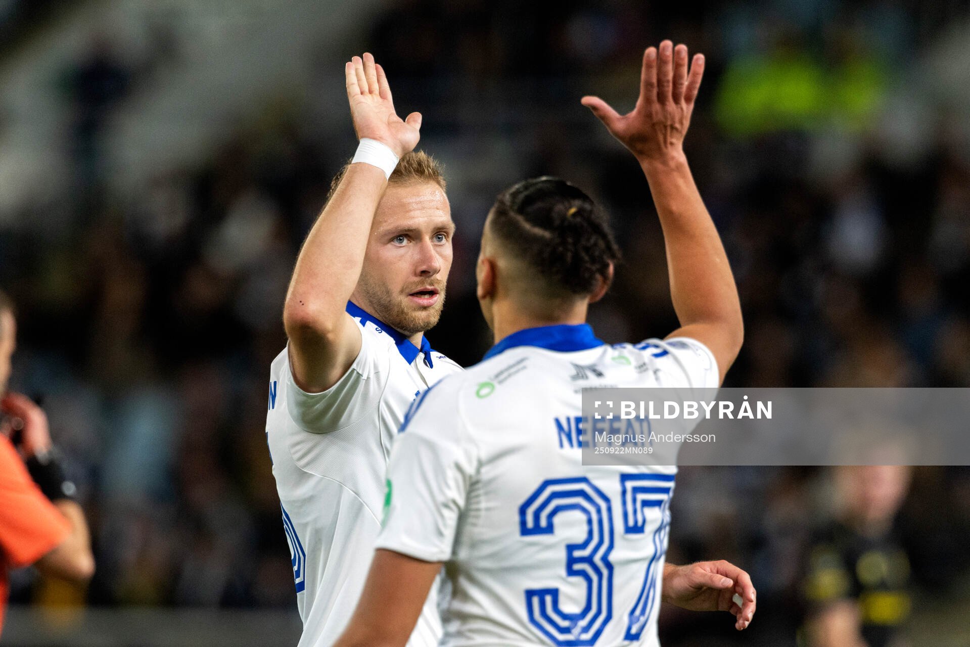 IFK Norrköpings Kevin Höög Jansson och Moutaz Neffati