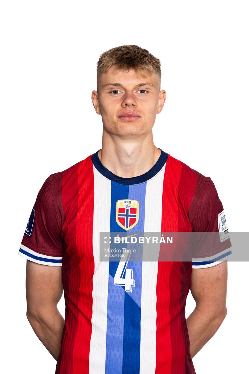 Rasmus Holten of the Norwegian under-20 national football