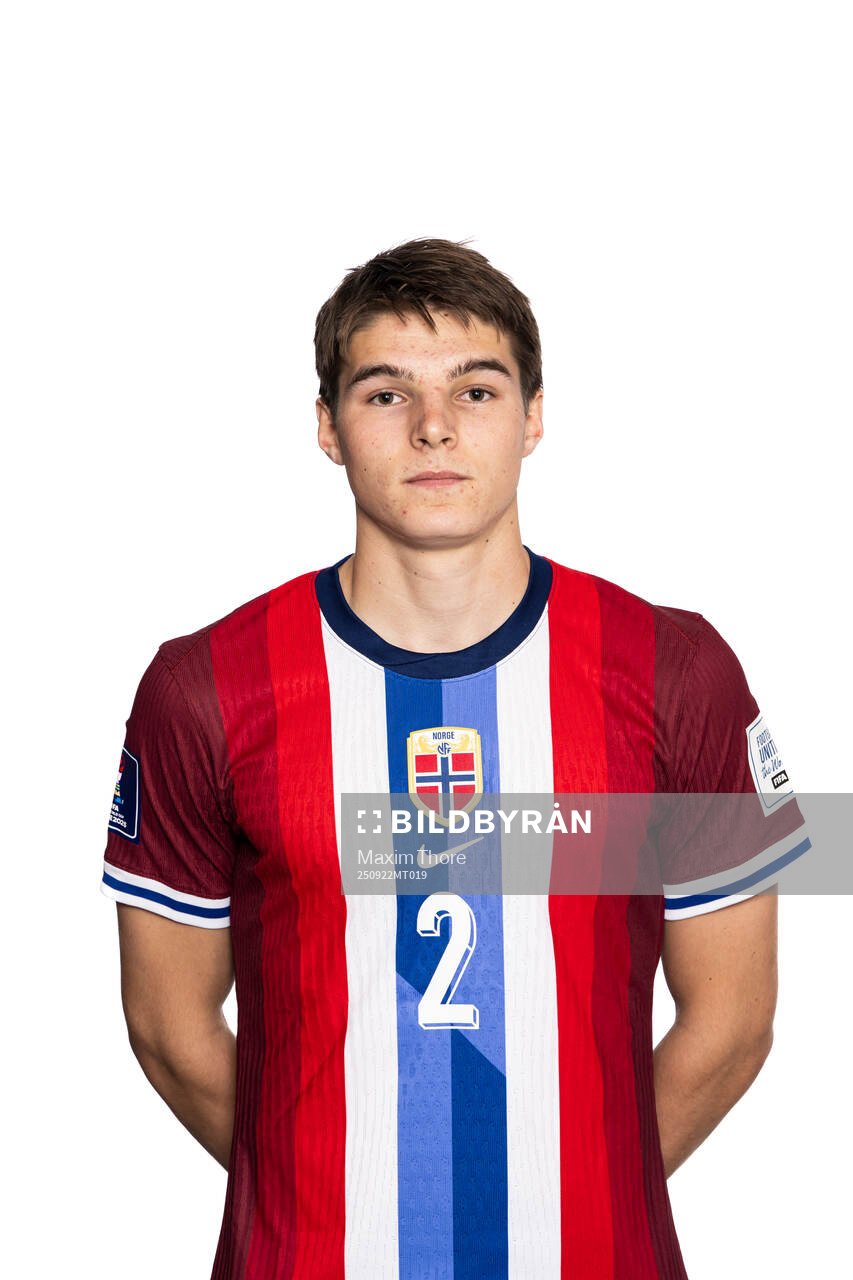 Luca Høyland of the Norwegian under-20 national football