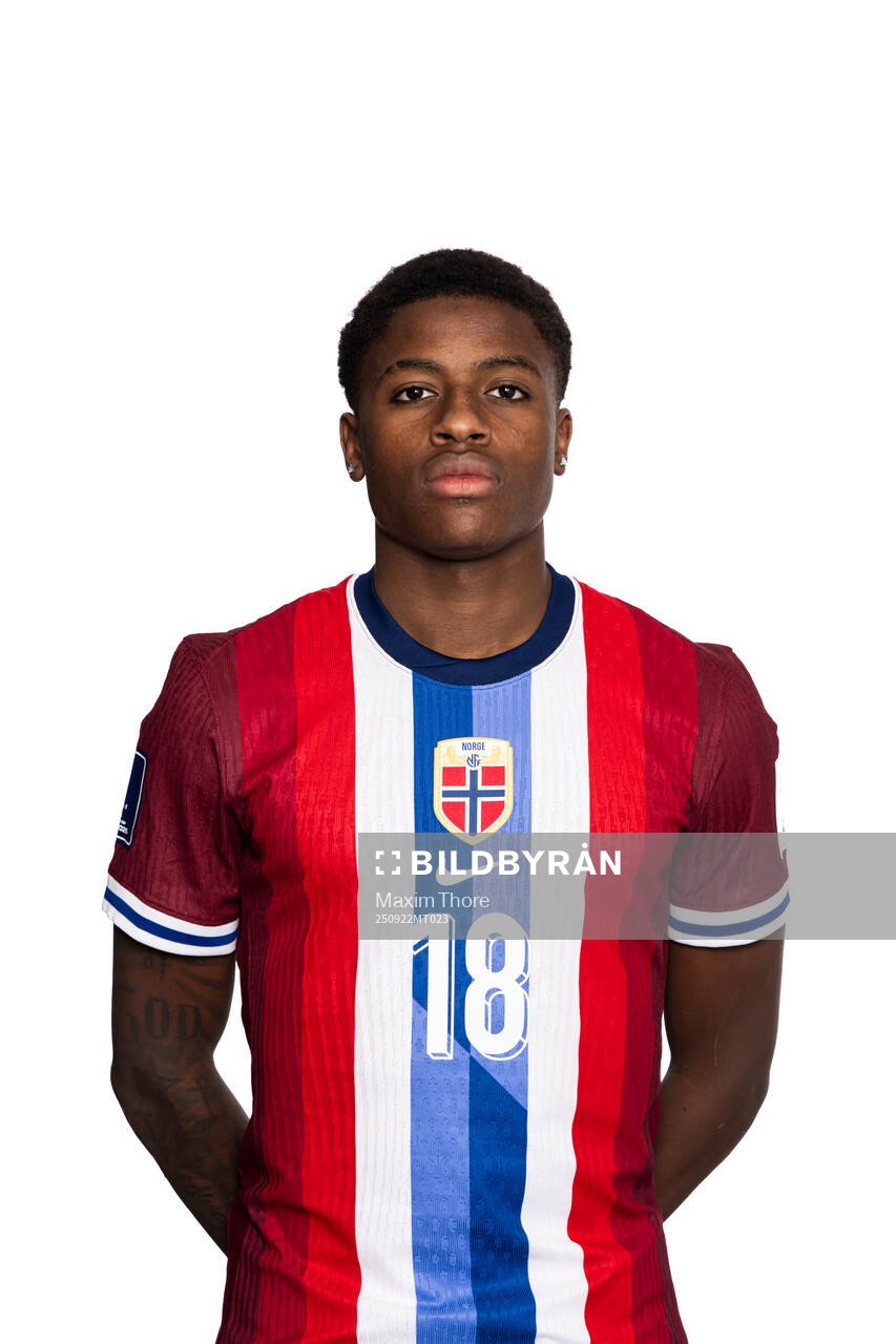 Tobias Moi of the Norwegian under-20 national football team