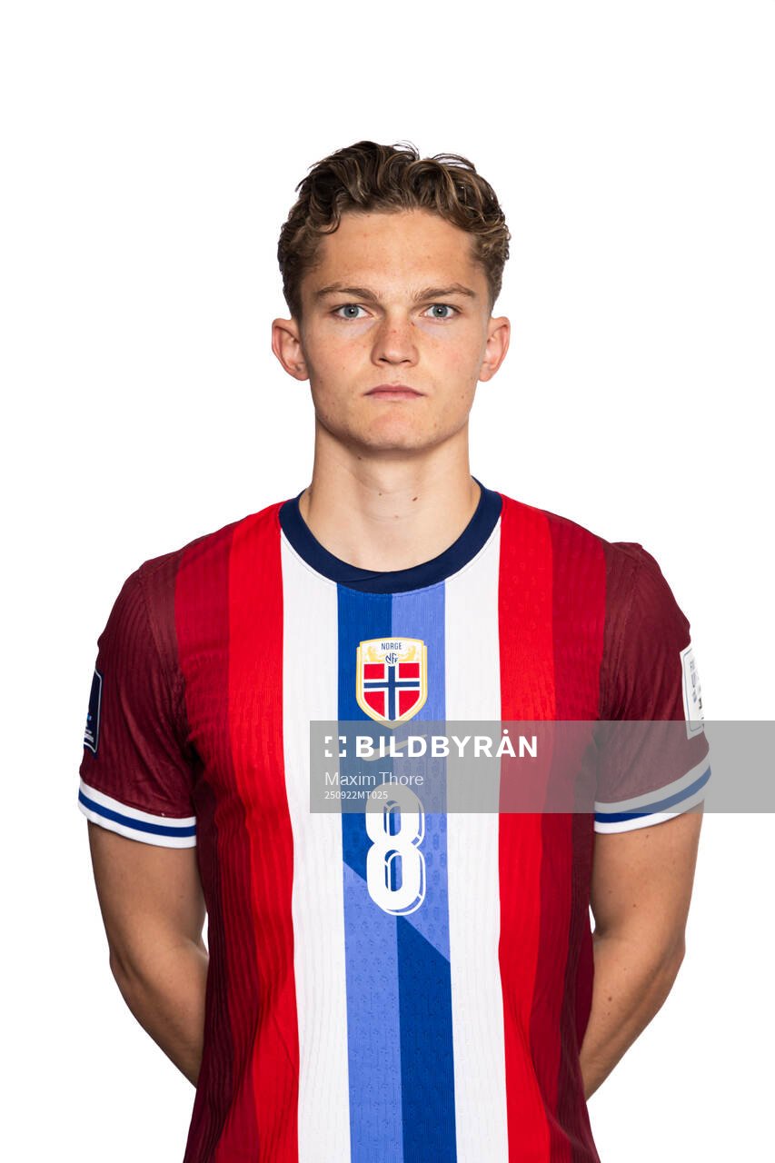 Gustav Nyheim of the Norwegian under-20 national football