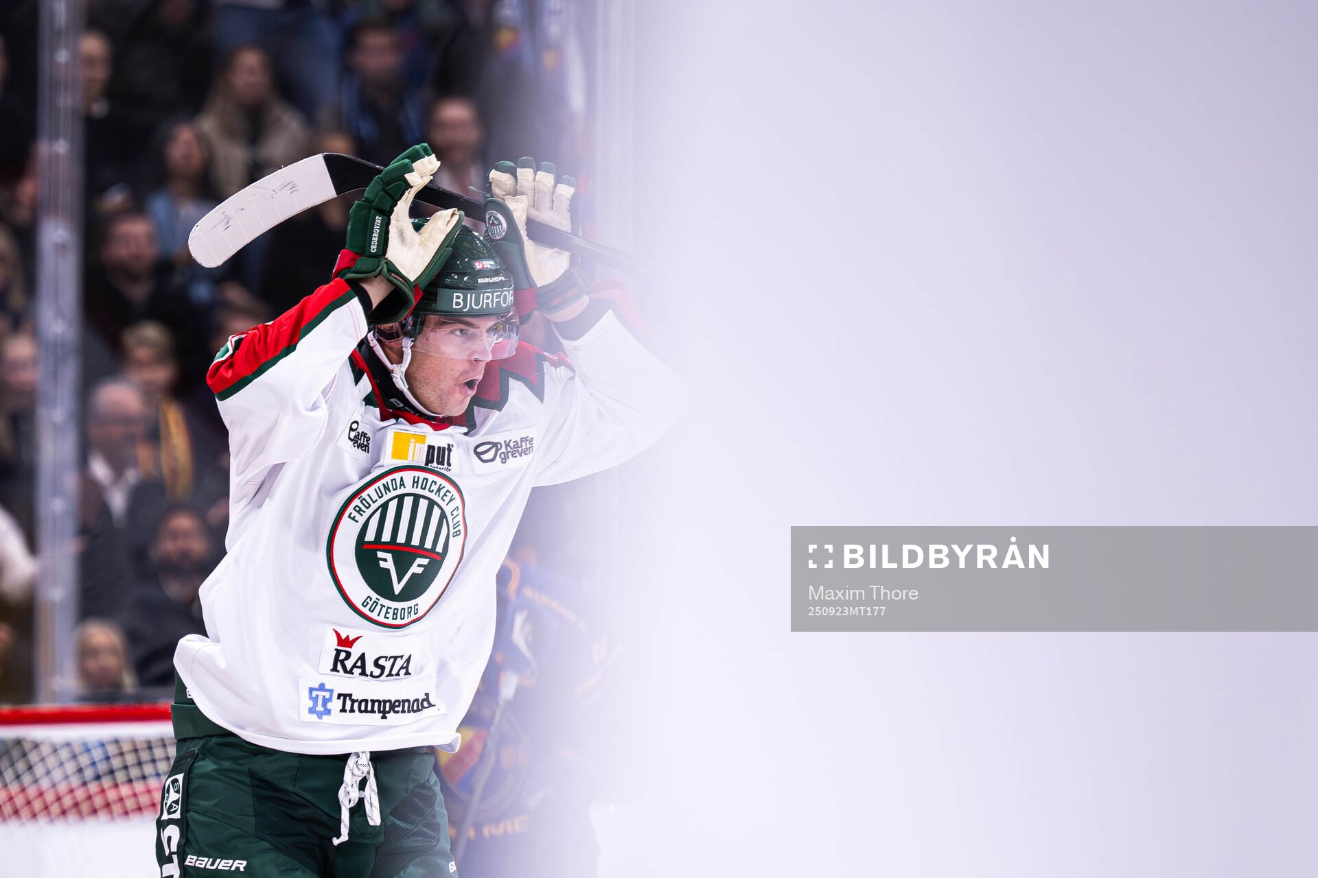 Frölundas Filip Cederqvist jublar