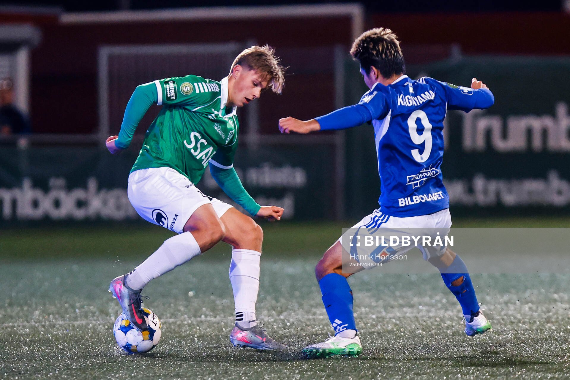 Brages Gustav Berggren och GIF Sundsvalls Taiki Kagayama
