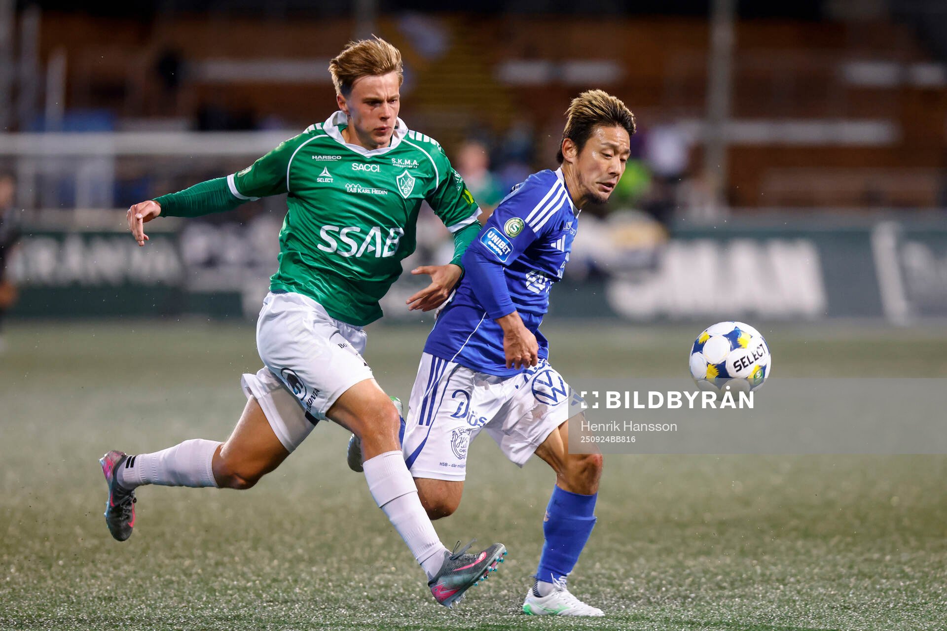 Brages Noah Östberg och GIF Sundsvalls Taiki Kagayama