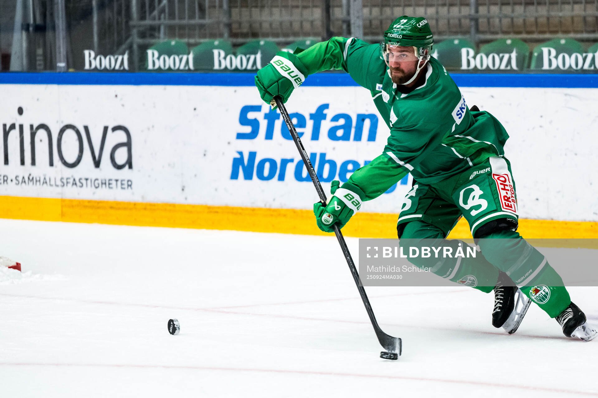 Calvin de Haan en träning med Rögle