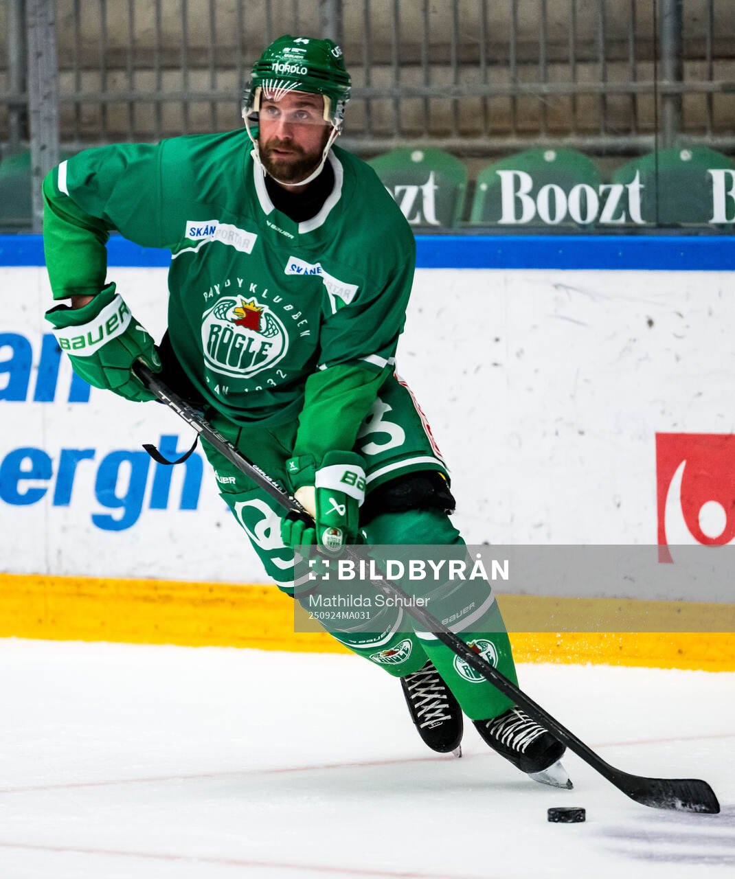 Calvin de Haan en träning med Rögle