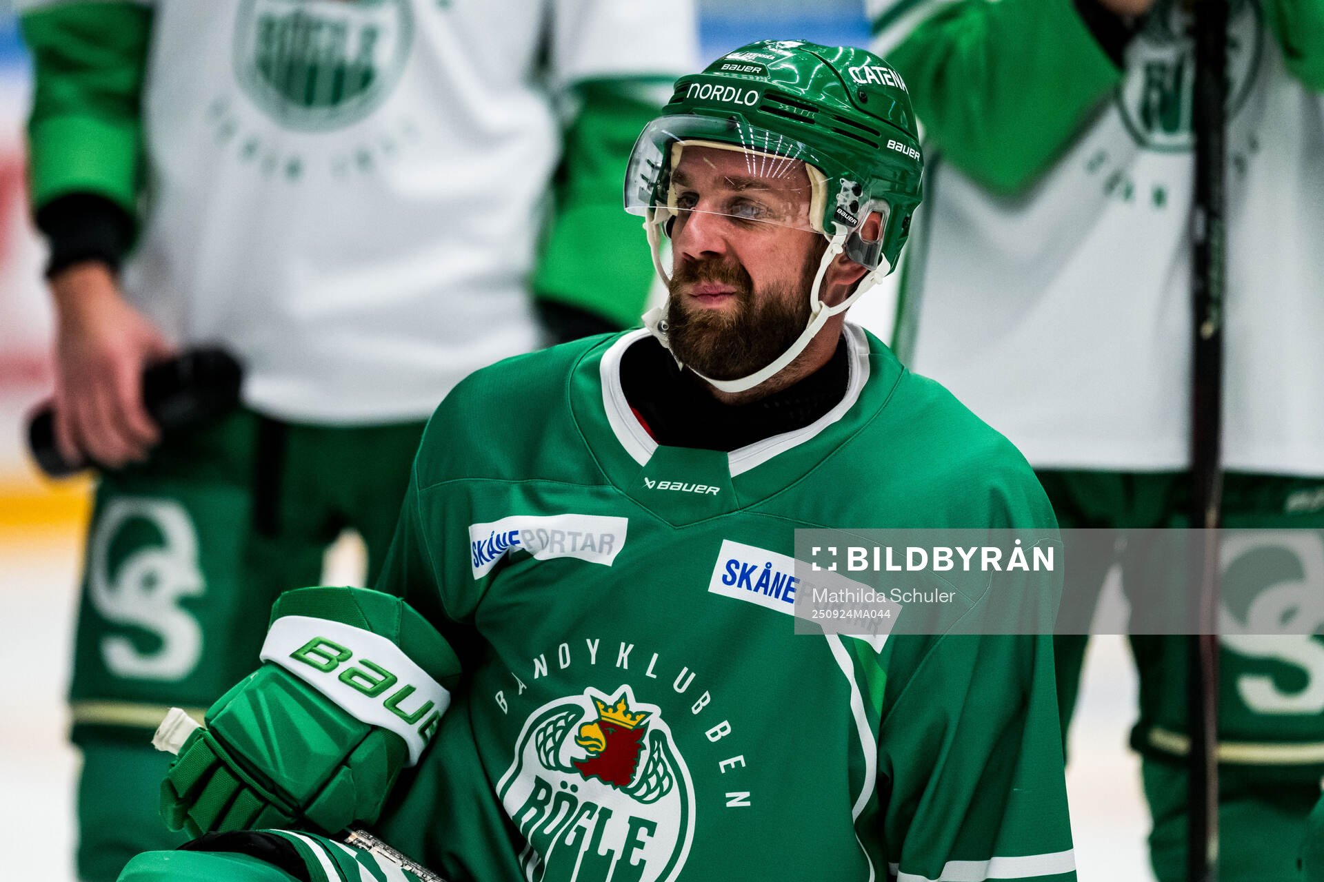 Calvin de Haan en träning med Rögle